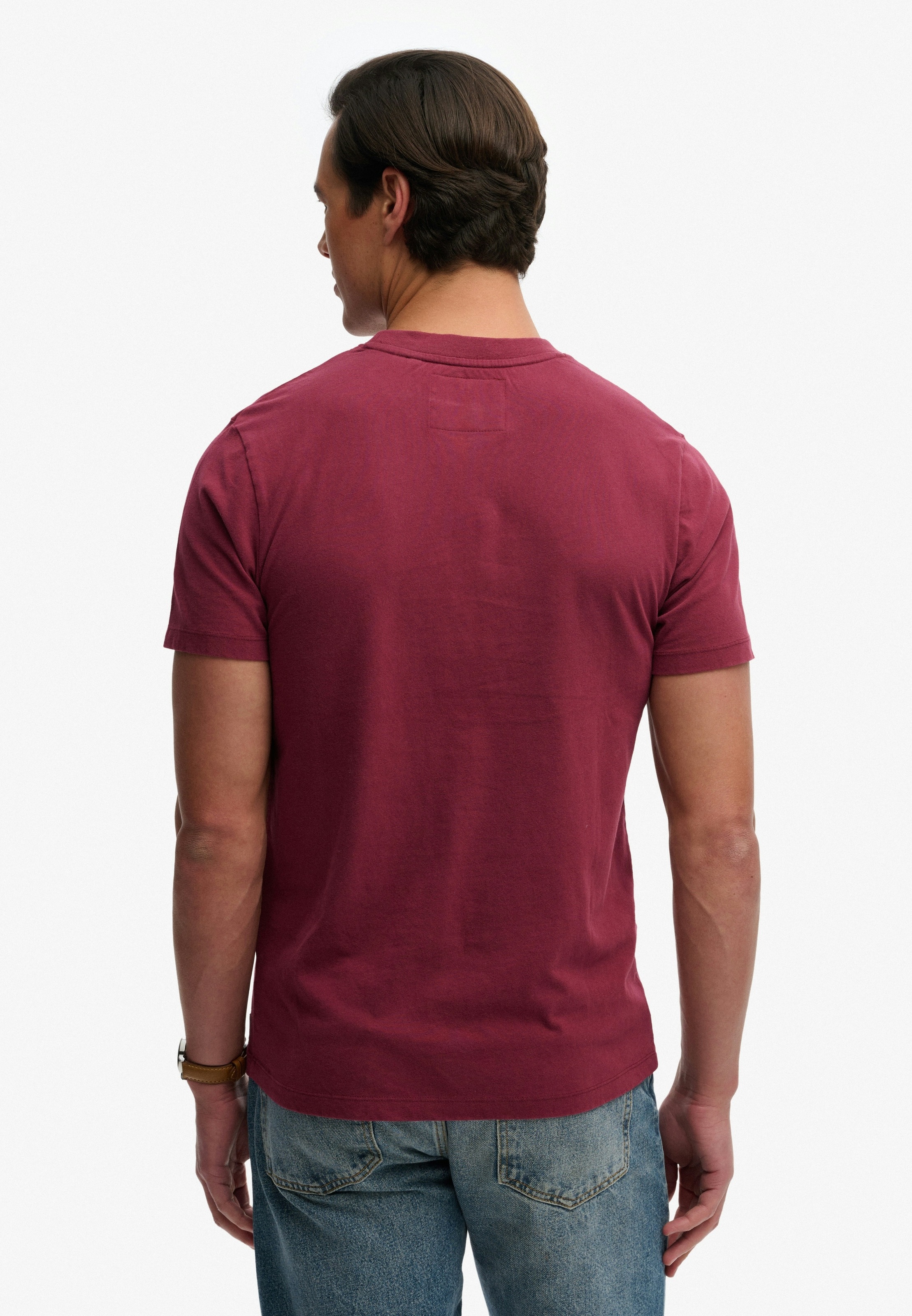 Superdry Rundhalsshirt "VINTAGE PREP RELAXED TEE" mit coolem Rissdruck günstig online kaufen