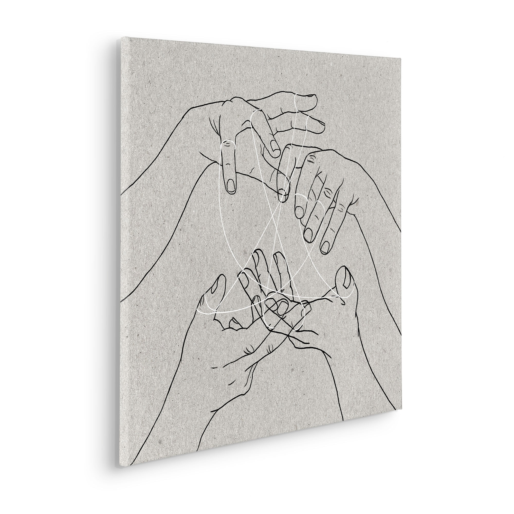 Komar Leinwandbild "Puppet Show - Größe 60 x 60 cm" Natur 1 Stk. tlg. Keilr günstig online kaufen