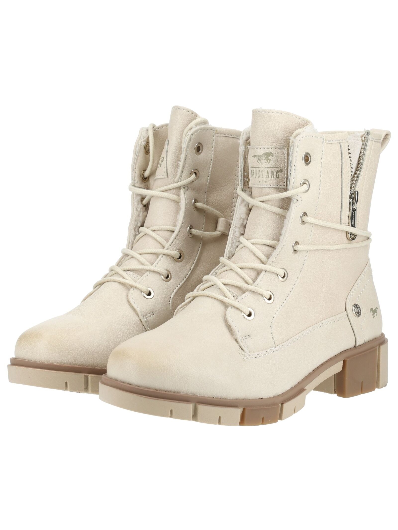 Mustang Shoes Schnürstiefelette »Mustang Shoes Stiefelette Lederimitat«