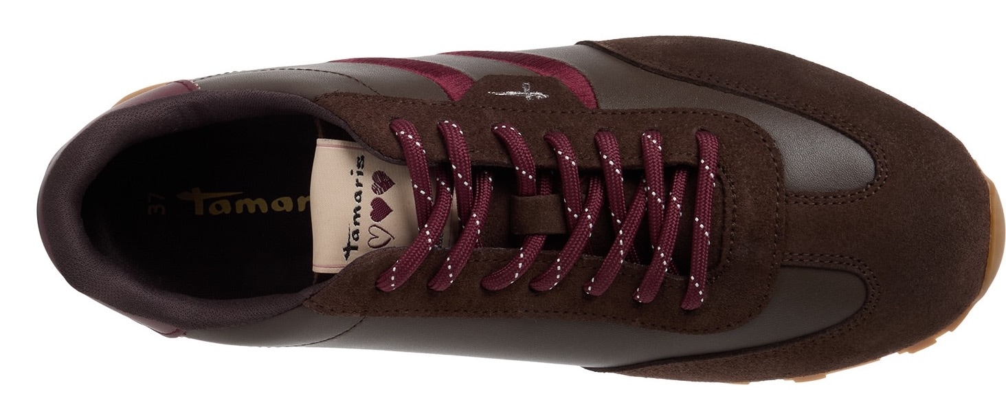 Tamaris Keilsneaker  Freizeitschuh, Halbschuh, Schnürer im Retro-Look