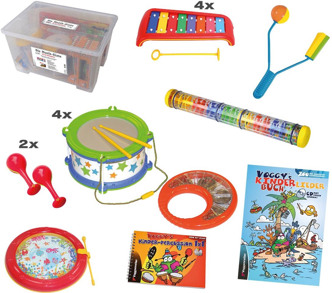 Voggenreiter Spielzeug-Musikinstrument »Die Musikkiste für den Kindergarten«, (Set, 18 tlg.)