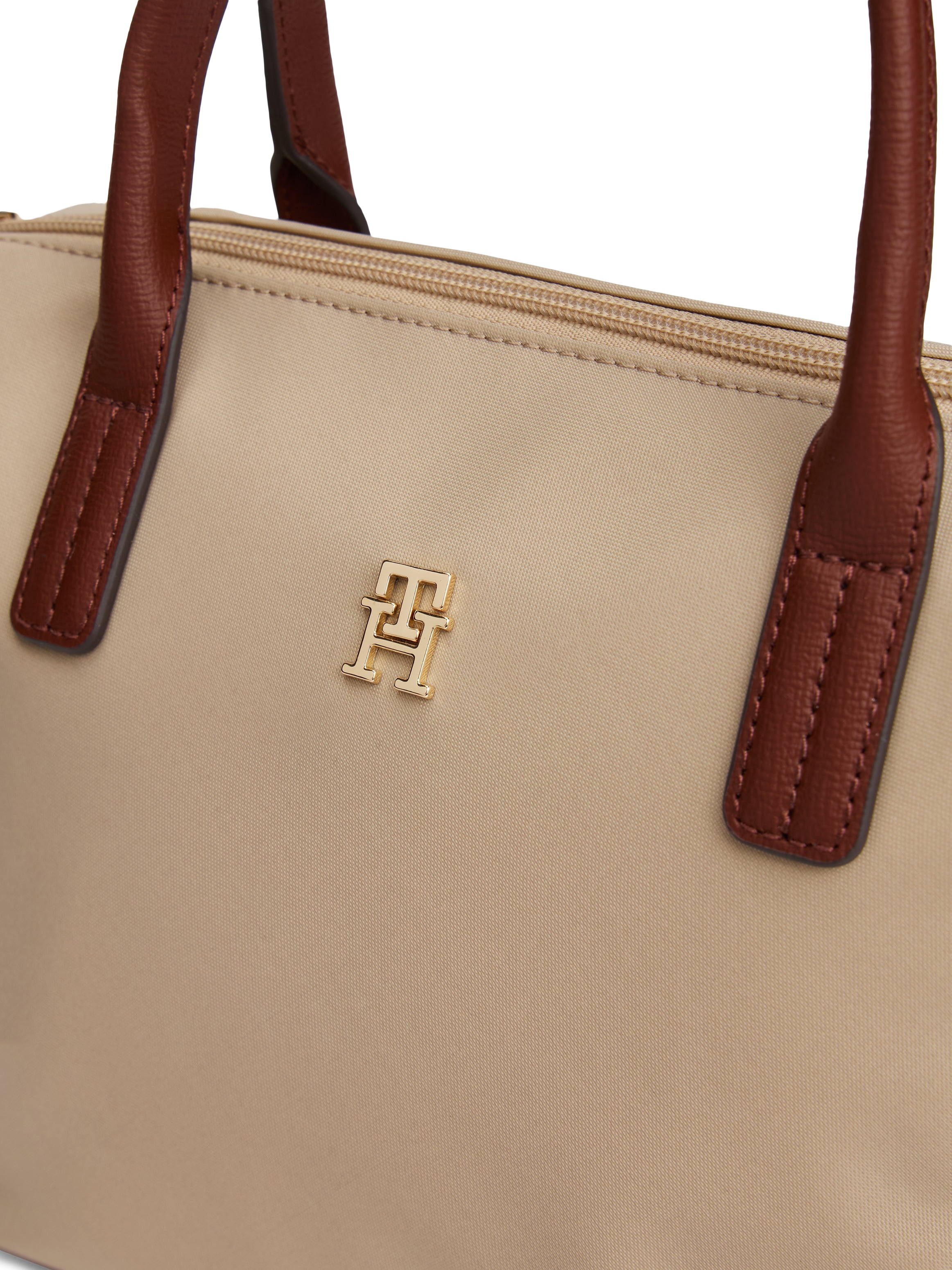 Tommy Hilfiger Tragetasche »POPETTE MINI TOTE«, Damen Umhängetasche, Minibag mit abnehmbarem Riemen