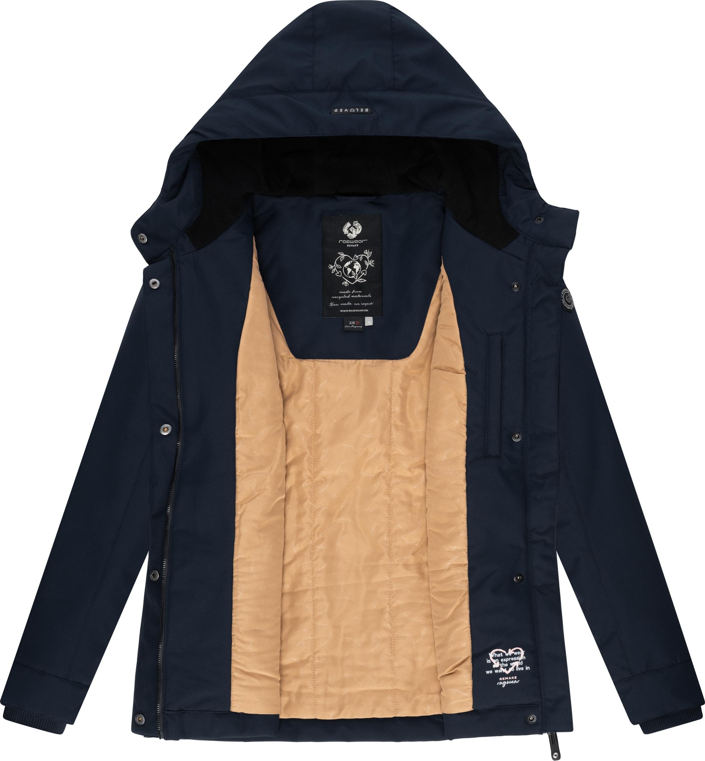Ragwear Winterjacke »Jazmin Remake II Intl.«, mit Kapuze, wasserdichte Outdoorjacke mit Kapuze