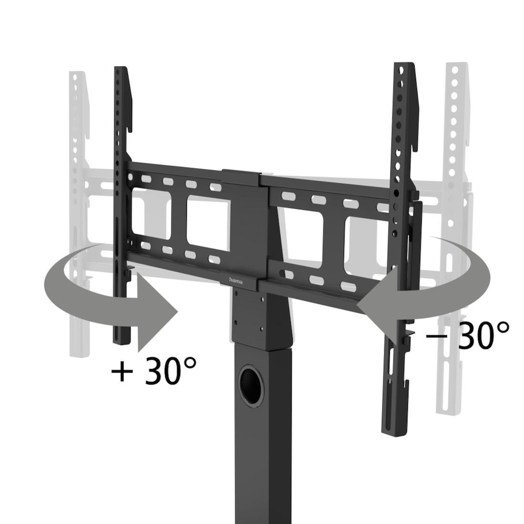 Hama TV-Standfuß »FULLMOTION, 165 cm (65"), Schwarz TV Halter«