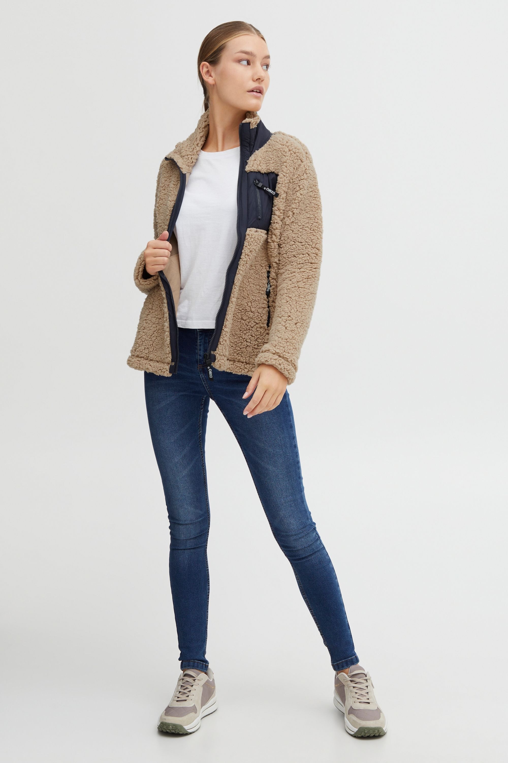 OXMO Sweatjacke »Fleecejacke OXEllin«