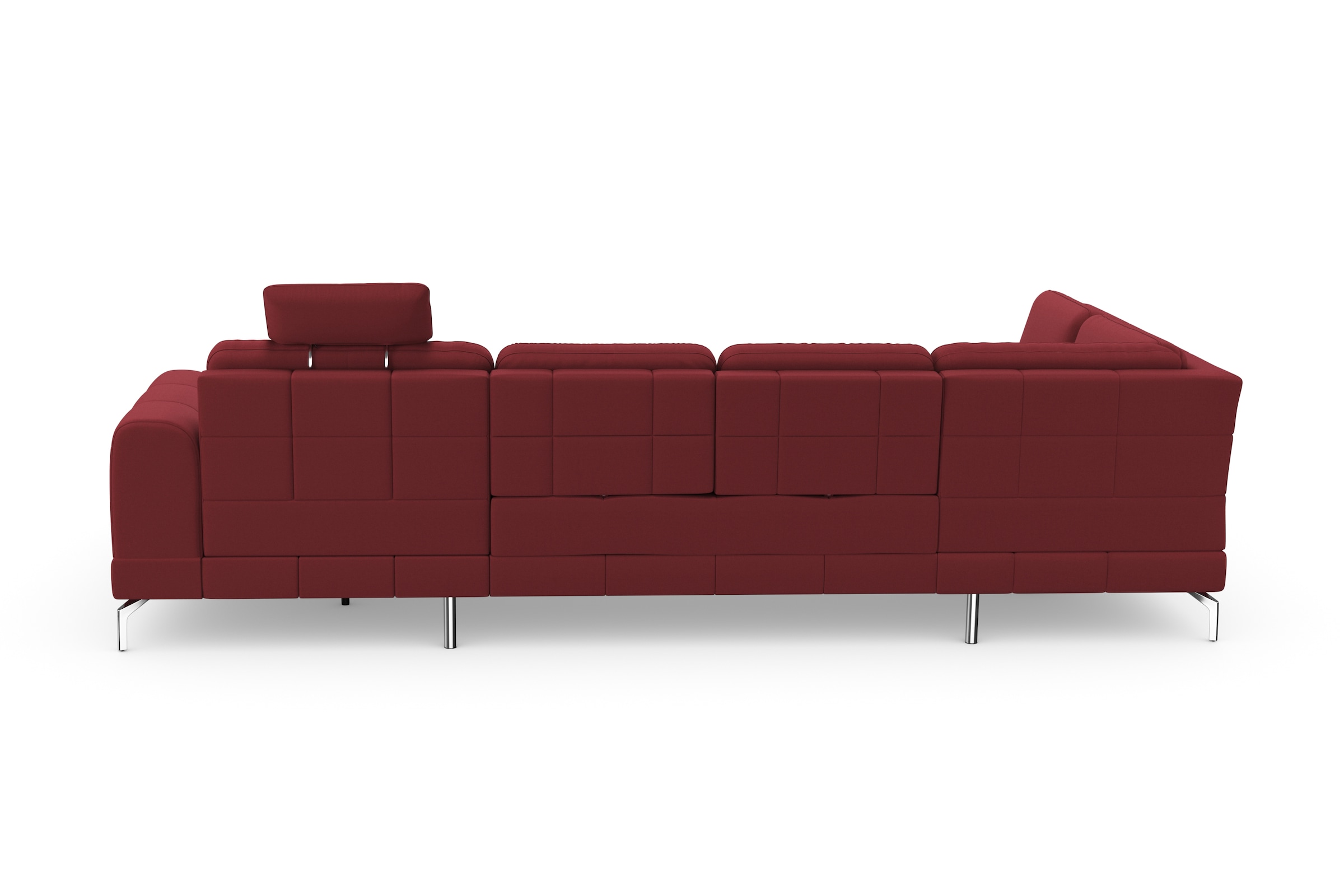 sit&more Wohnlandschaft »Bendigo U-Form« inklusive Sitztiefenverstellung, Bodenfreiheit 15 cm, in 2 Fußfarben