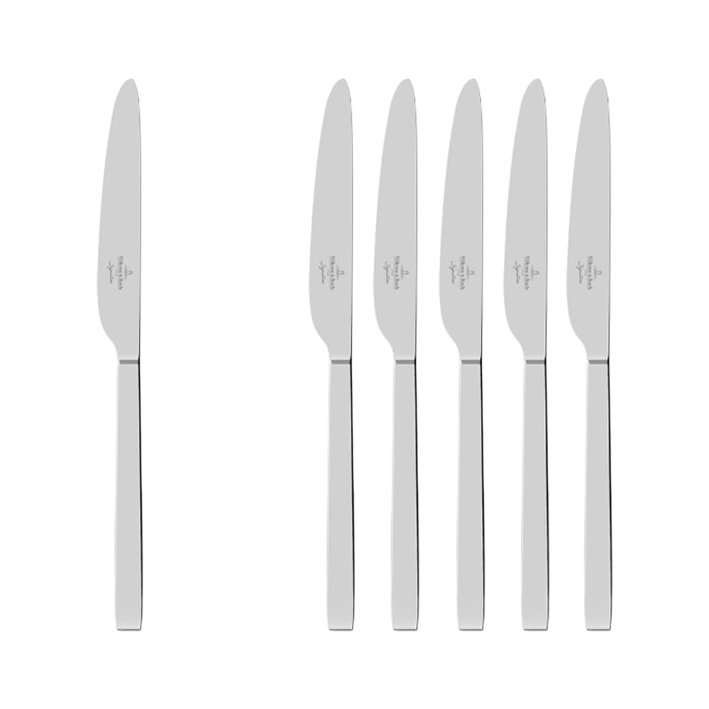 Villeroy & Boch Tafelmesser "Tafelmesser La Classica 240 mm 6er Set silber" Spülmaschinenfest