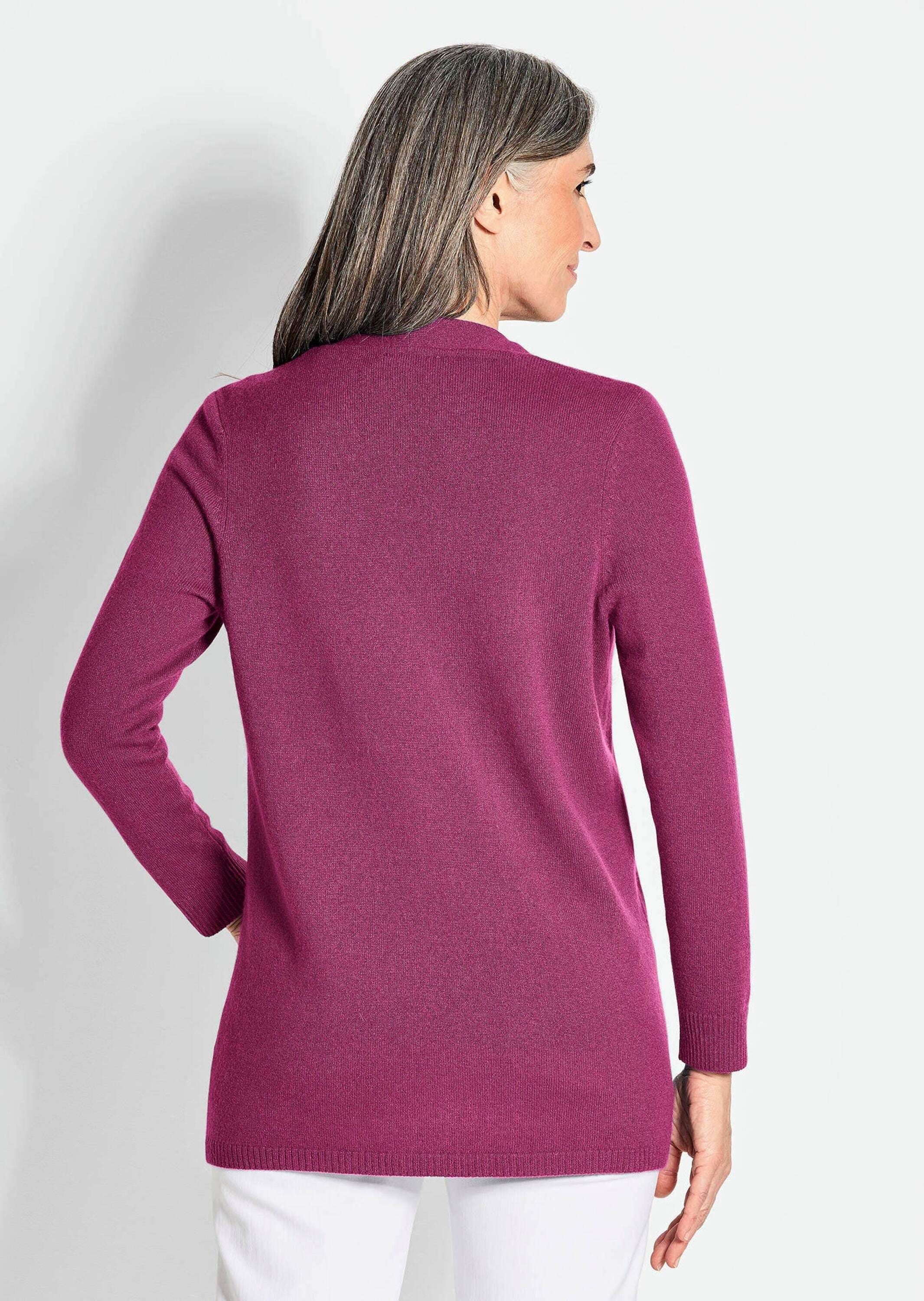 GOLDNER Strickjacke »Kurzgröße Langarm Feinstrick-Cardigan«