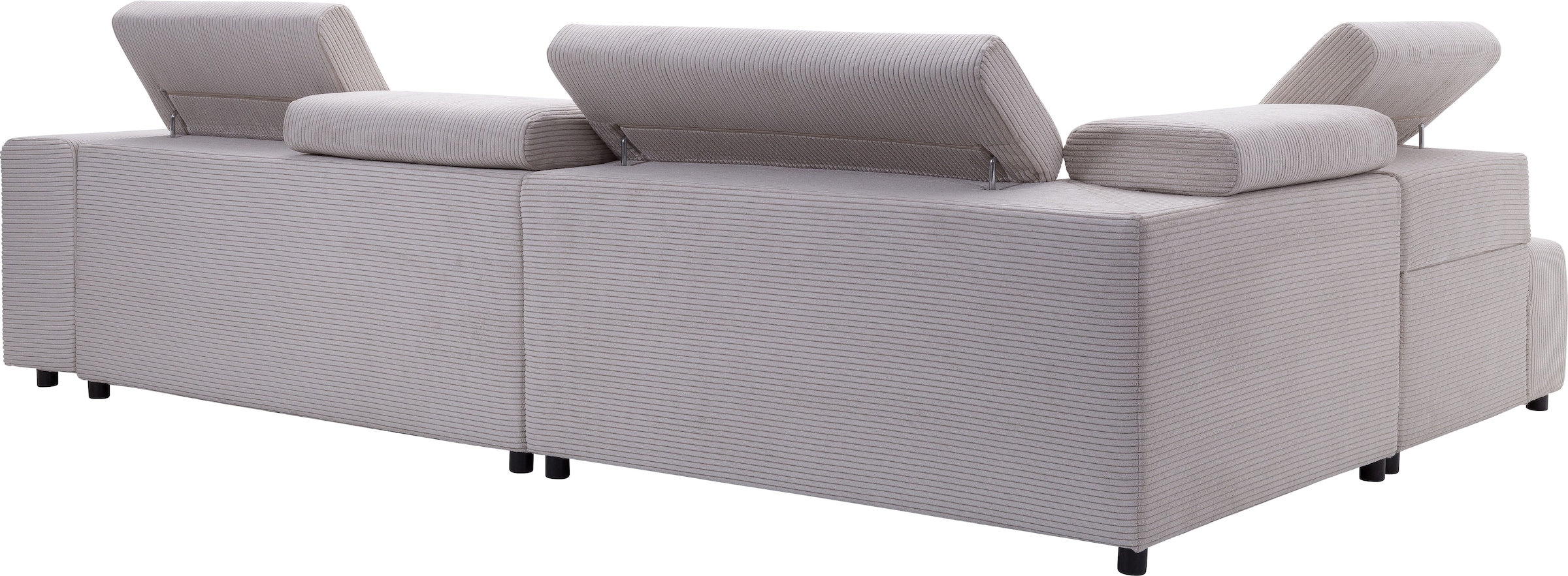 exxpo - sofa fashion Ecksofa »VITTORIO«, inkl. Kopfteil- und Sitztiefenverstellung, wahlweise mit Bettfunktion