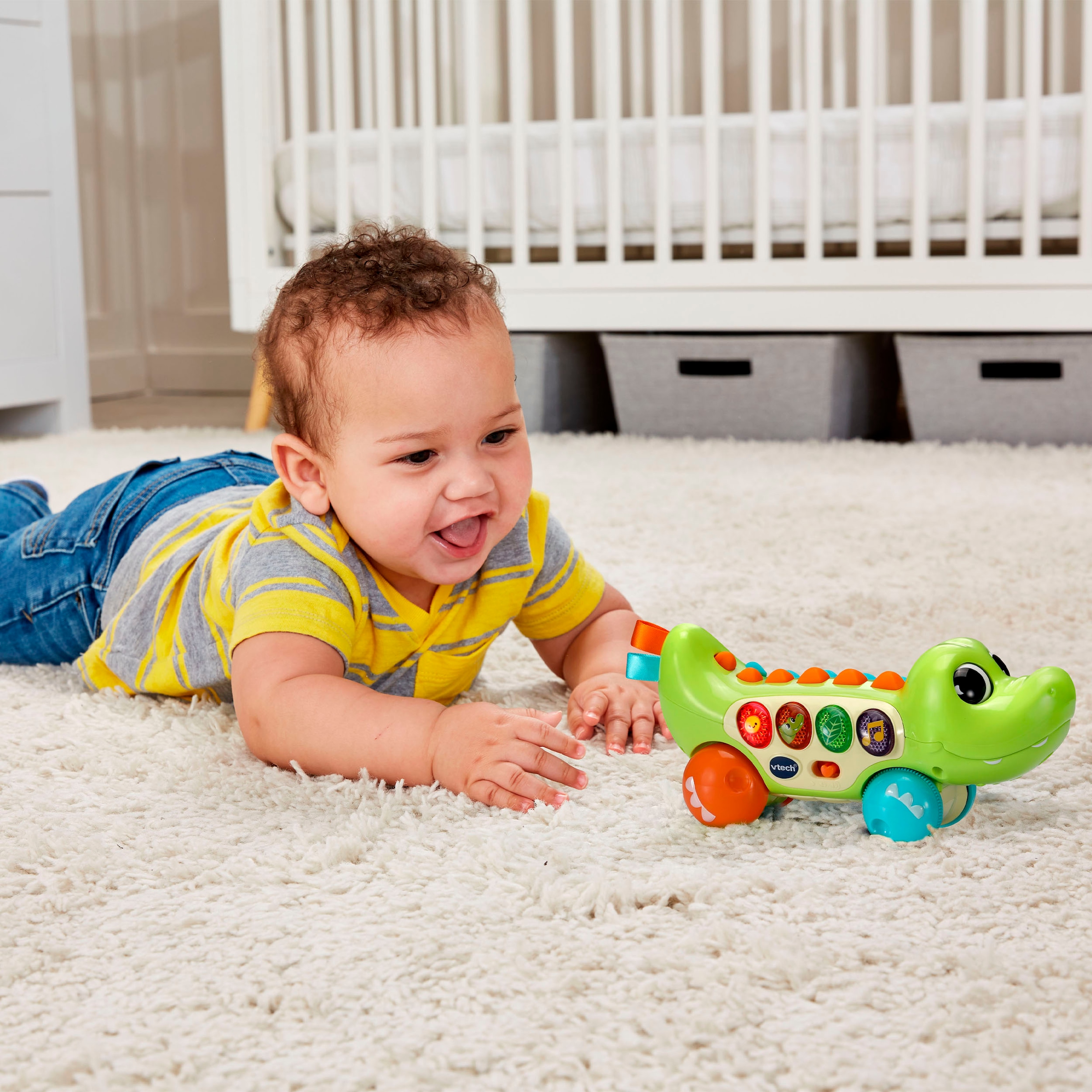 Vtech® Lernspielzeug »Babys Lernspaß-Krokodil«, mit Licht und Sound
