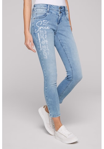 Slim-fit-Jeans, mit verkürztem Bein