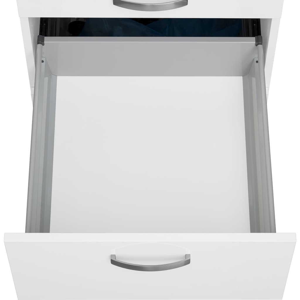 OPTIFIT Küchenzeile »Cara mit Hanseatic E-Geräten«, Breite 400 cm, Induktionskochfeld, Soft-Close-Funktion, Vollauszüge