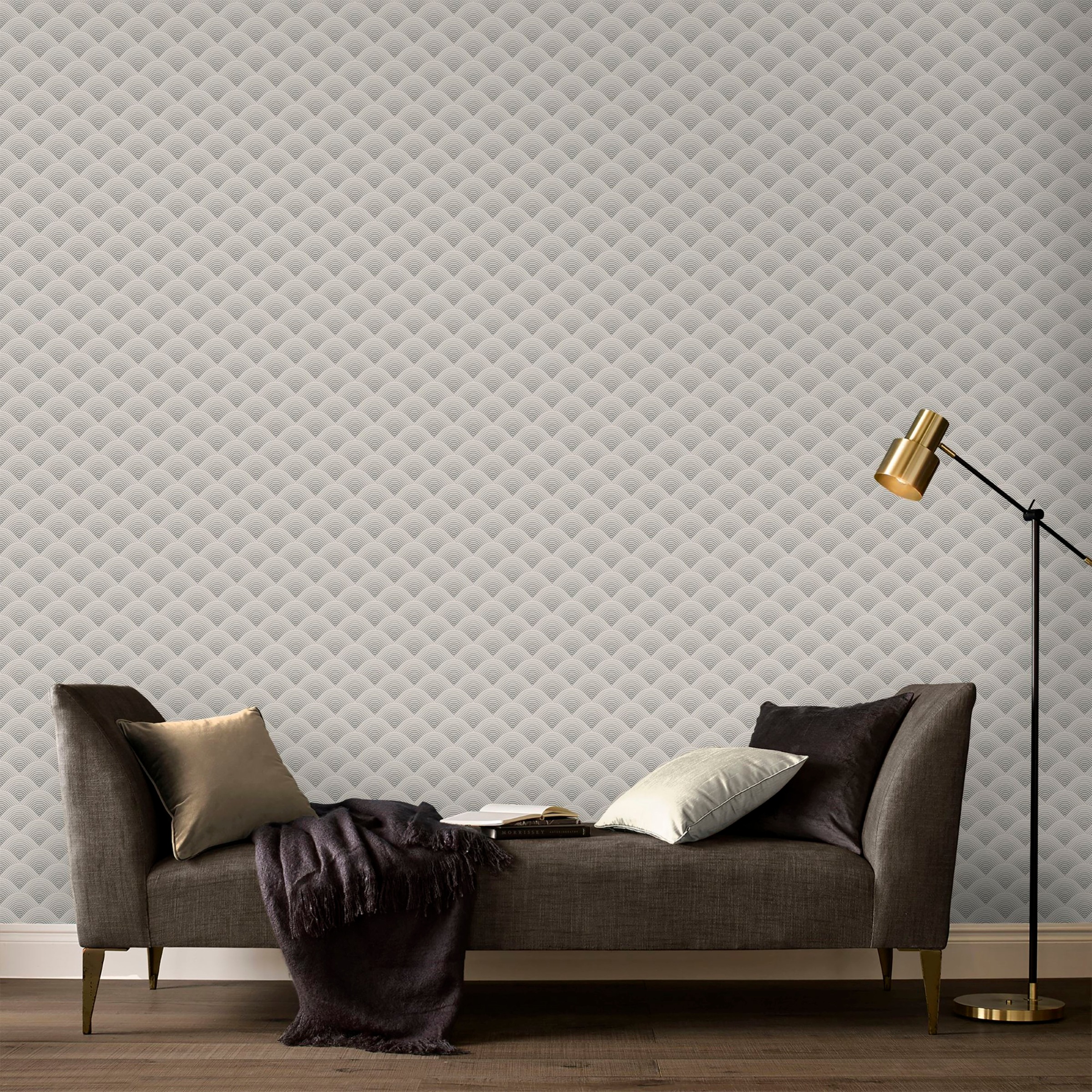 Superfresco Easy Vliestapete »Rodeo«, geometrisch, Taupe - 10mx52cm