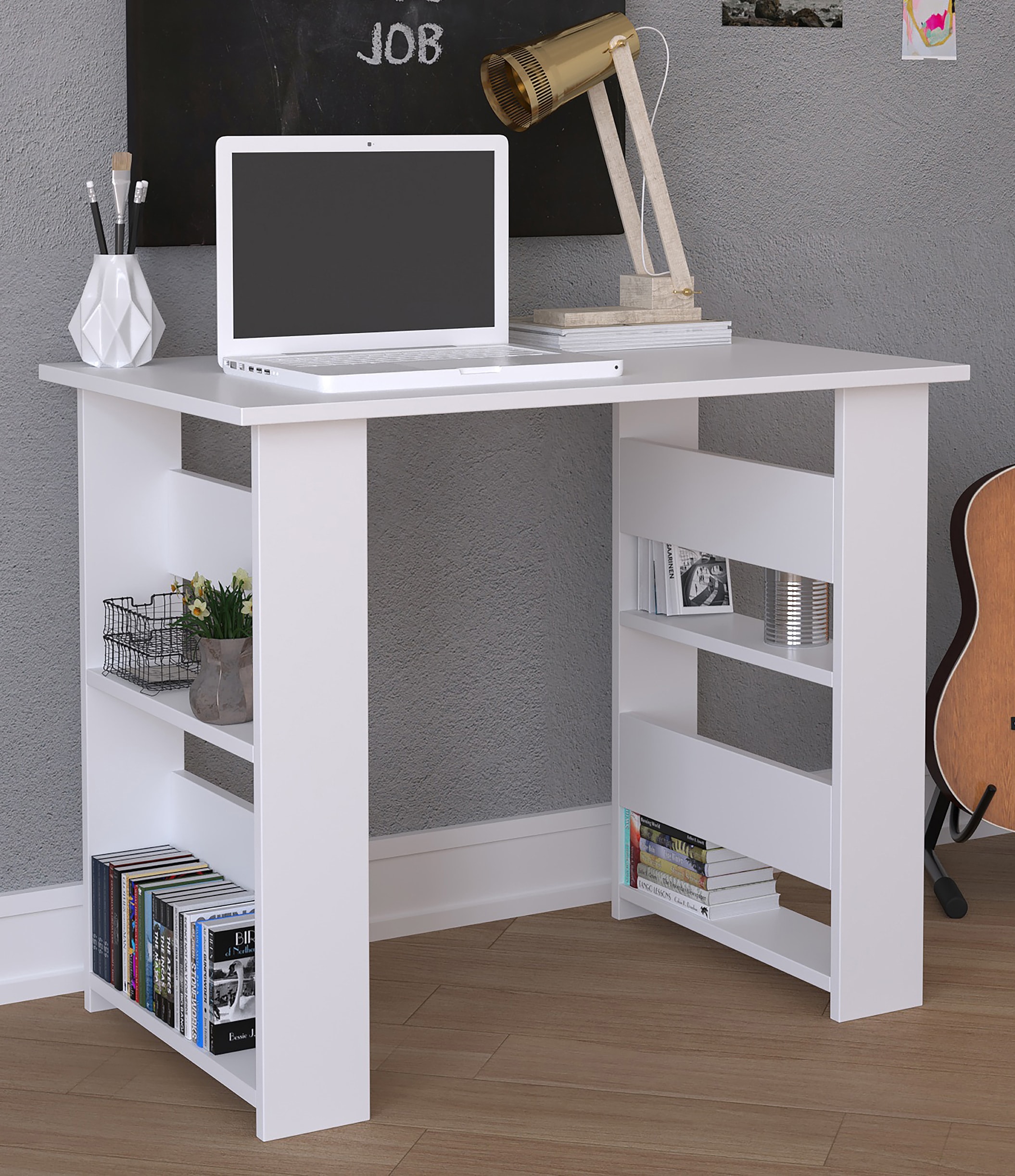 VCM Schreibtisch »VCM Holz Schreibtisch Computertisch Arbeitstisch Bürotisch Büro Tisch Efilo«, (Efilo)