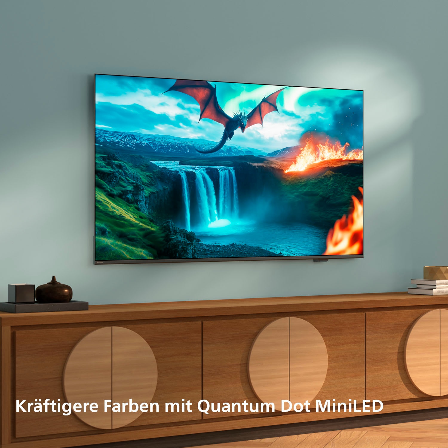 Philips QLED Mini LED-Fernseher »75MLED810/12«, 4K Ultra HD, Smart-TV