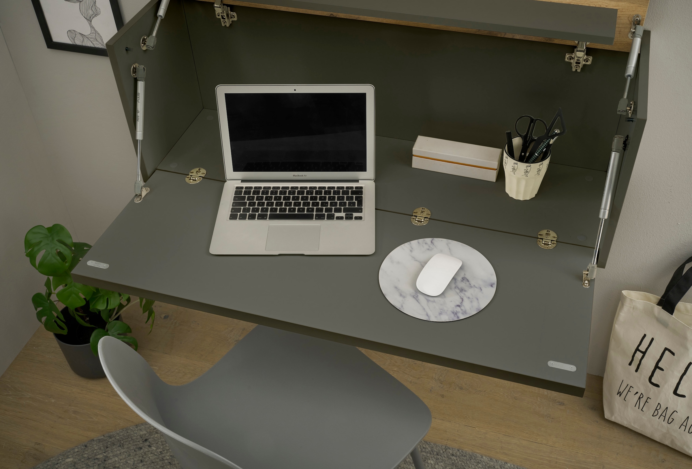 INOSIGN Büromöbel-Set »CiTY/GiRON«, (Set, 5 tlg.), Wandsekretär, Home Office