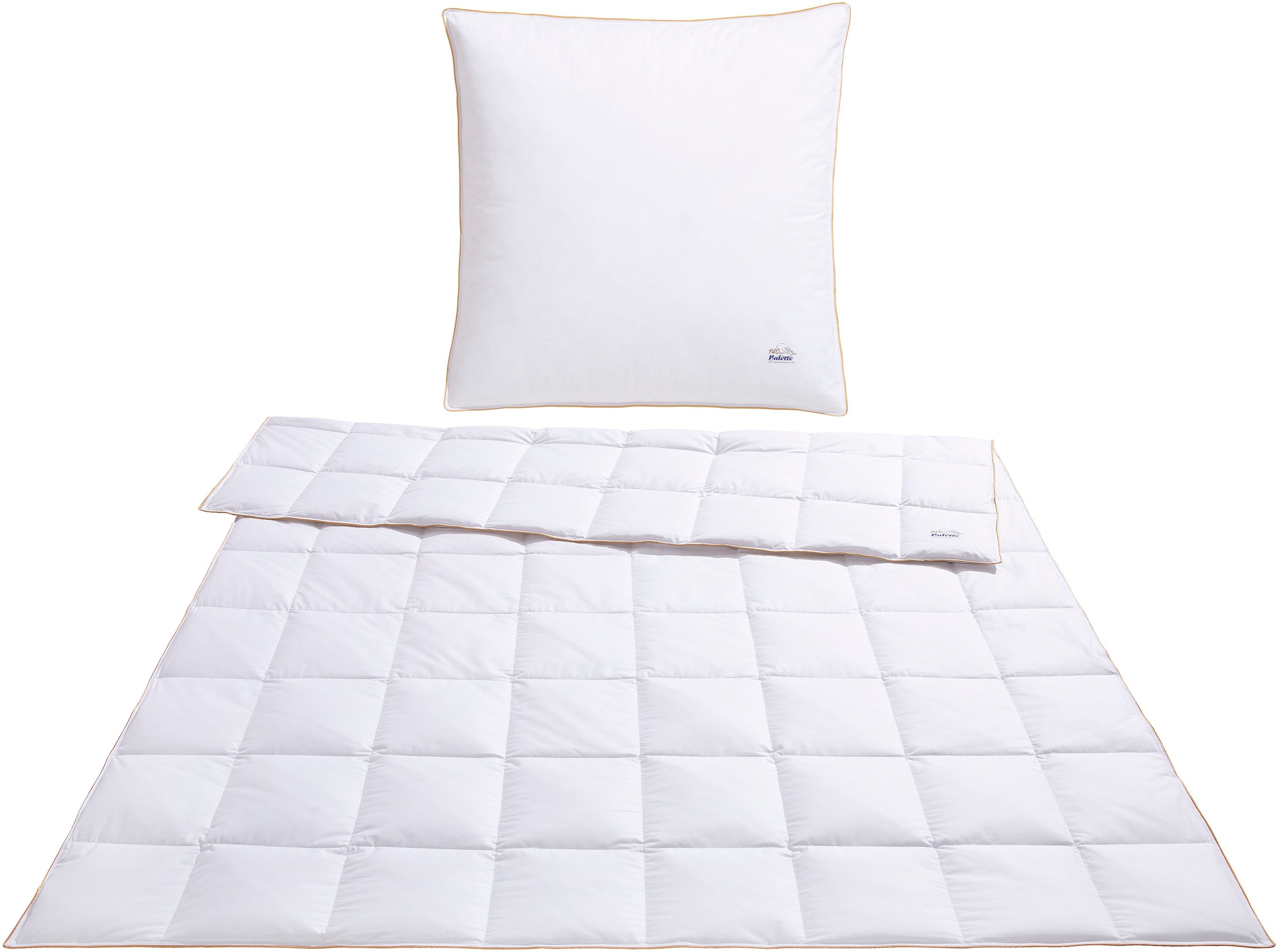Balette Daunenbettdecke + Kopfkissen "140 Jahre Balette, in 5 Wärmeklassen, günstig online kaufen