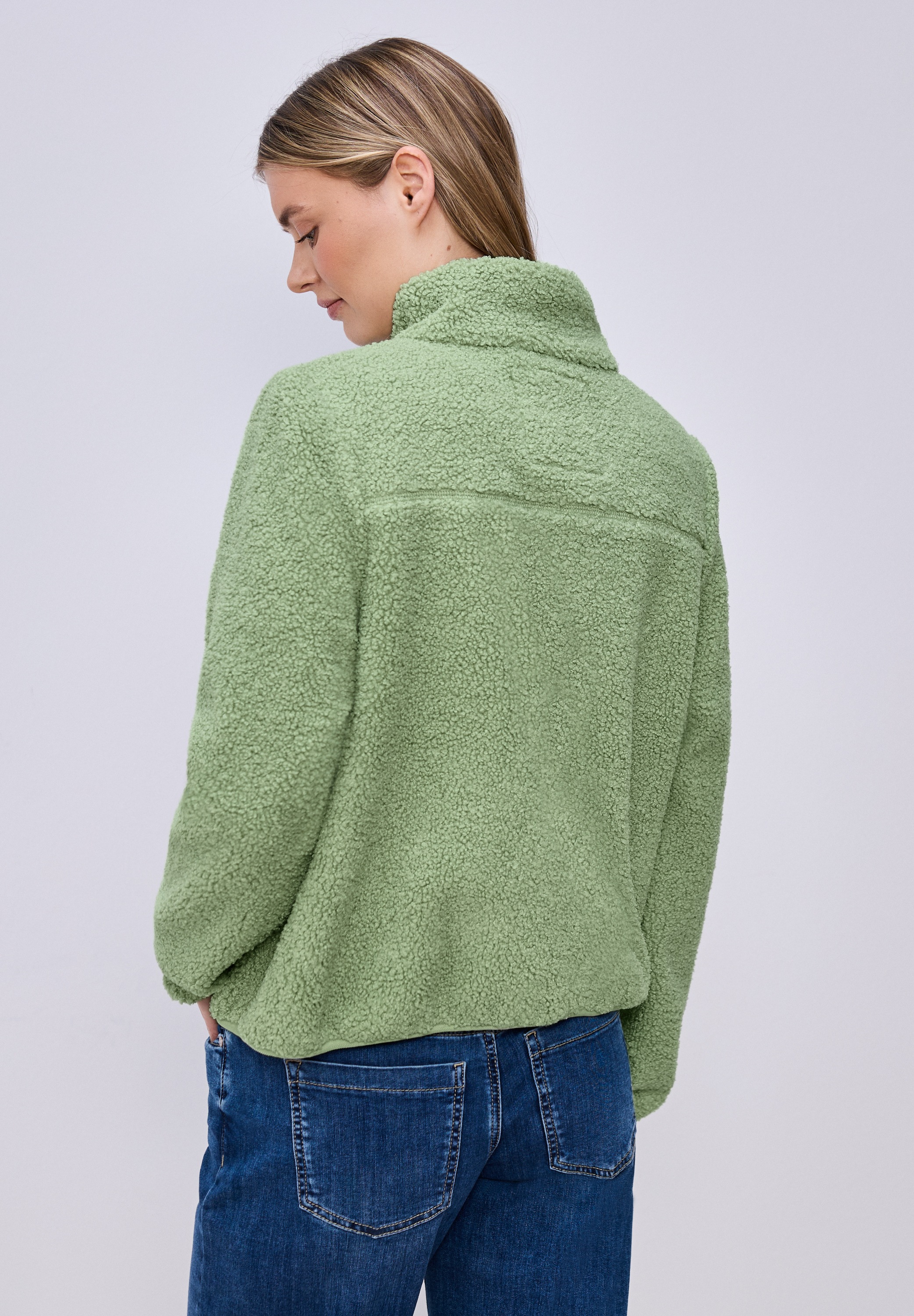 STREET ONE Fellimitatjacke ohne Kapuze aus Lammfell-Imitat günstig online kaufen