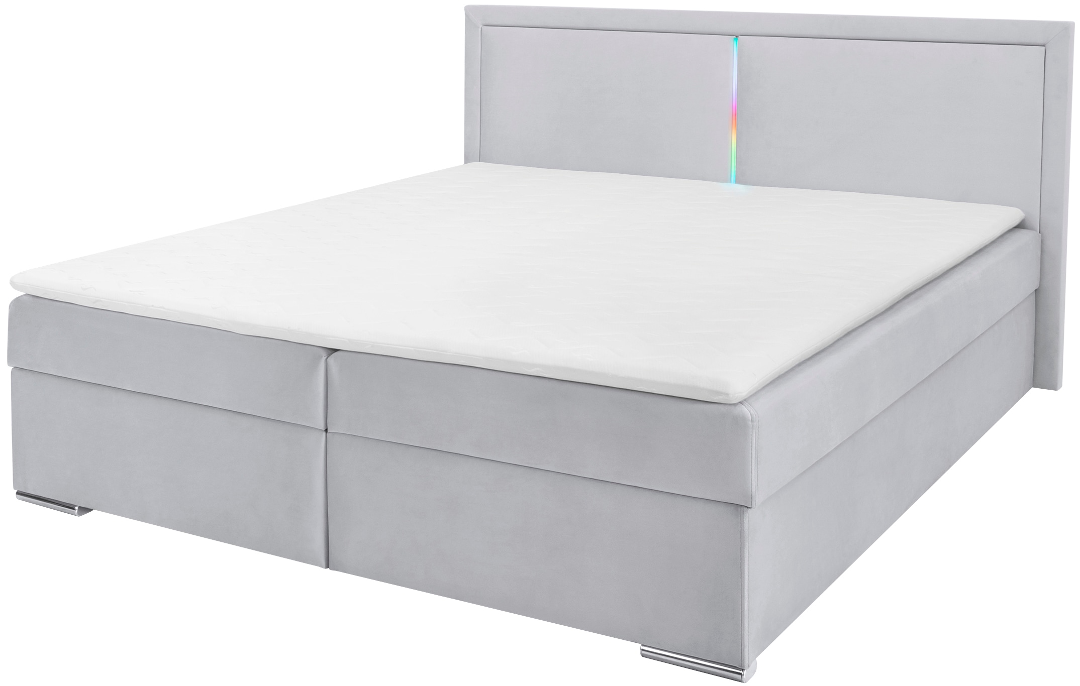 COLLECTION AB Boxbett »Athena«, Inkl. LED-Beleuchtung, Topper und Stauraum