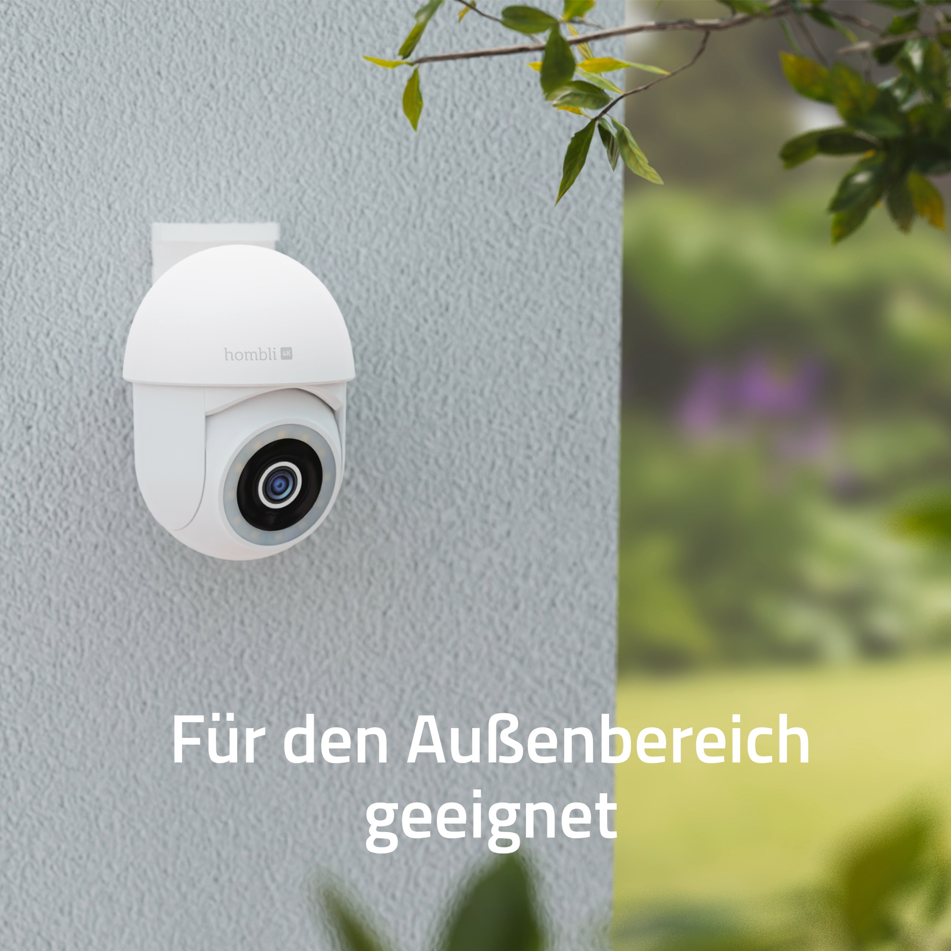Hombli Überwachungskamera »Pan & Tilt Cam 4K«, Außenbereich