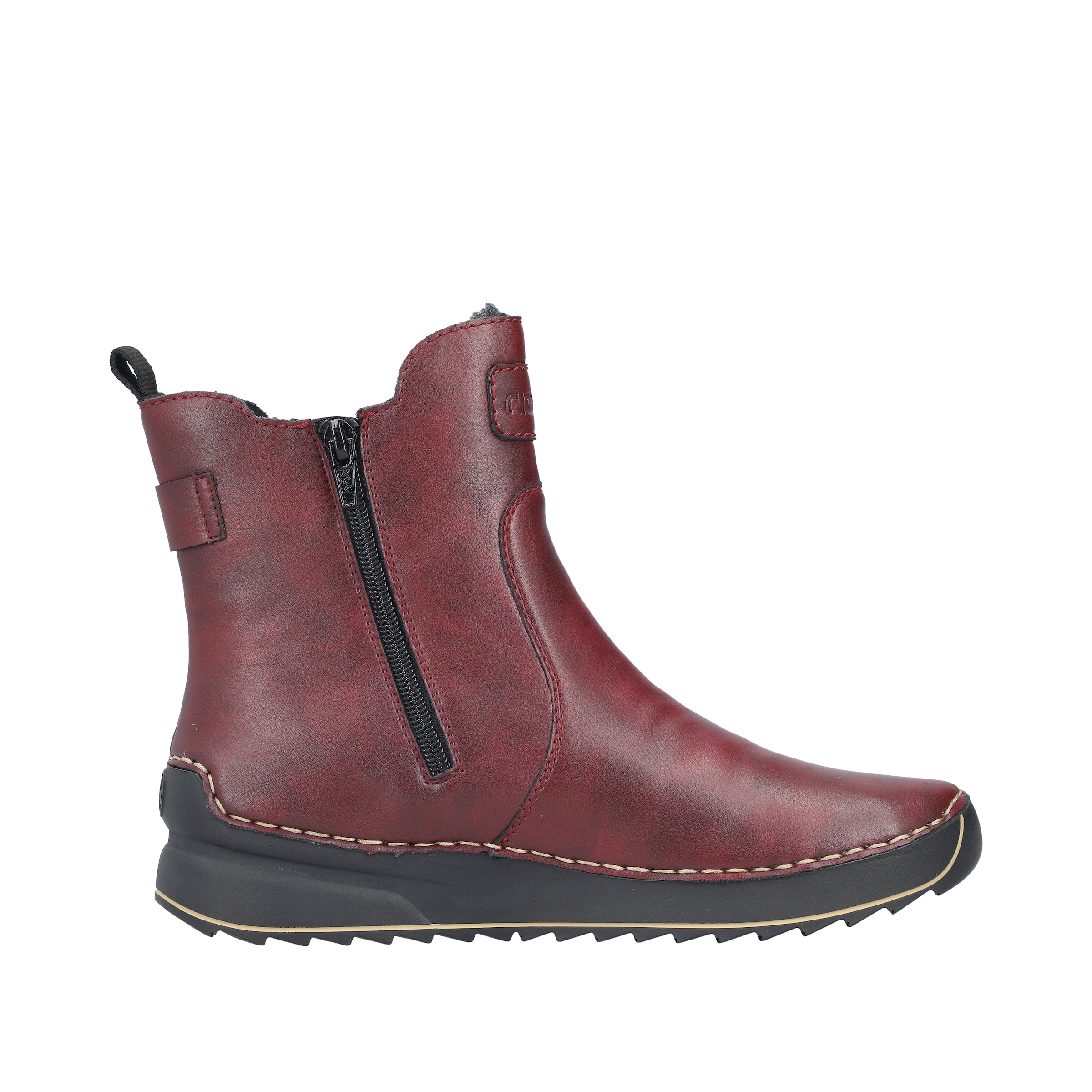Rieker Winterboots  Keilboots, Stiefelette mit Profilsohle und Stretcheinsatz