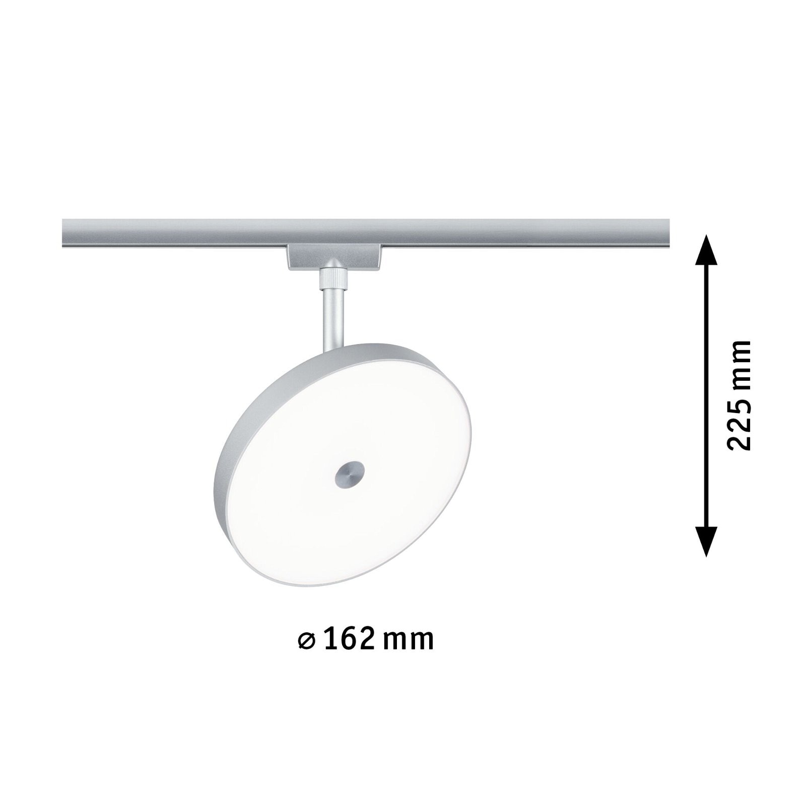 Paulmann Schienensystem-Leuchten »URail Schienenspot Hildor 850lm 15W 4000K 230V Chrom matt«, 3-Step-Dimmbar