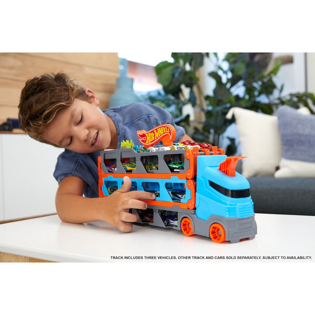 Hot Wheels Spielzeug-Transporter »2-in-1 Rennbahn-Transporter«