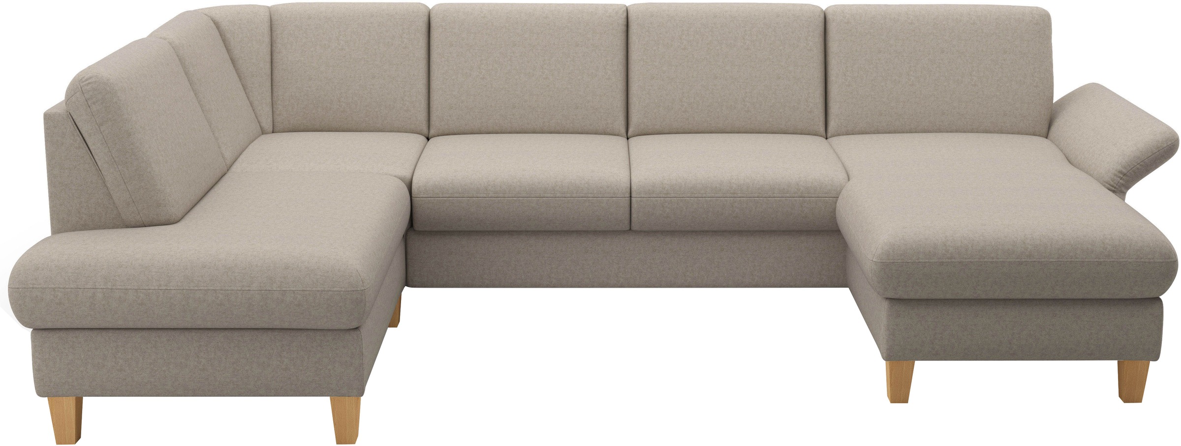 Home affaire Wohnlandschaft "Rochelle, U-Form", optional mit Armteilverstel günstig online kaufen