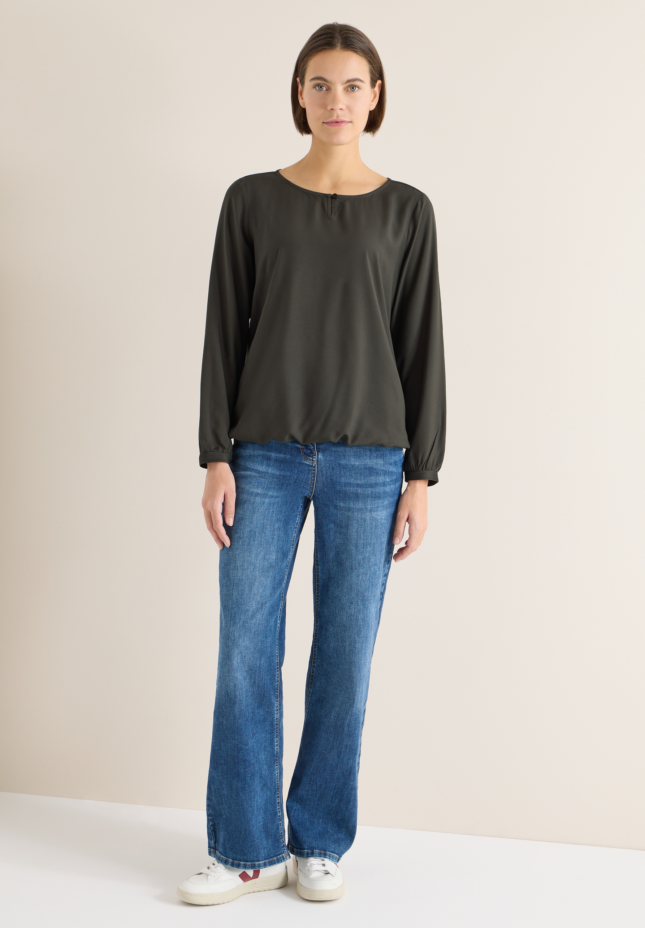 Cecil Langarmbluse aus softer Viskose