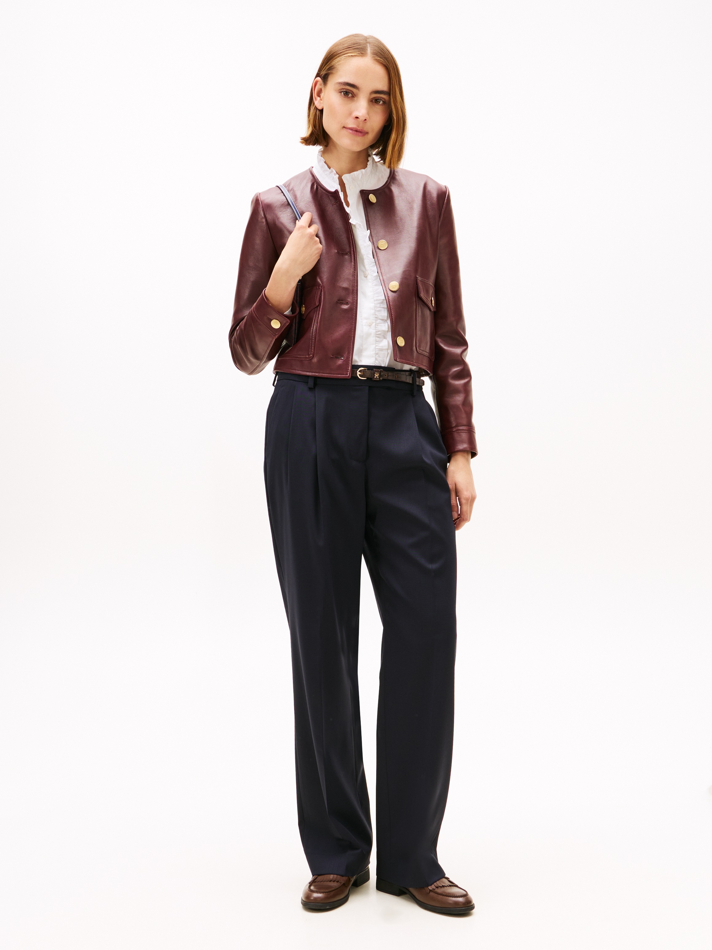 Thumbnail - Tommy Hilfiger Anzughose "TIMELESS WOOL RLXD STRT PANT" mit Wolle