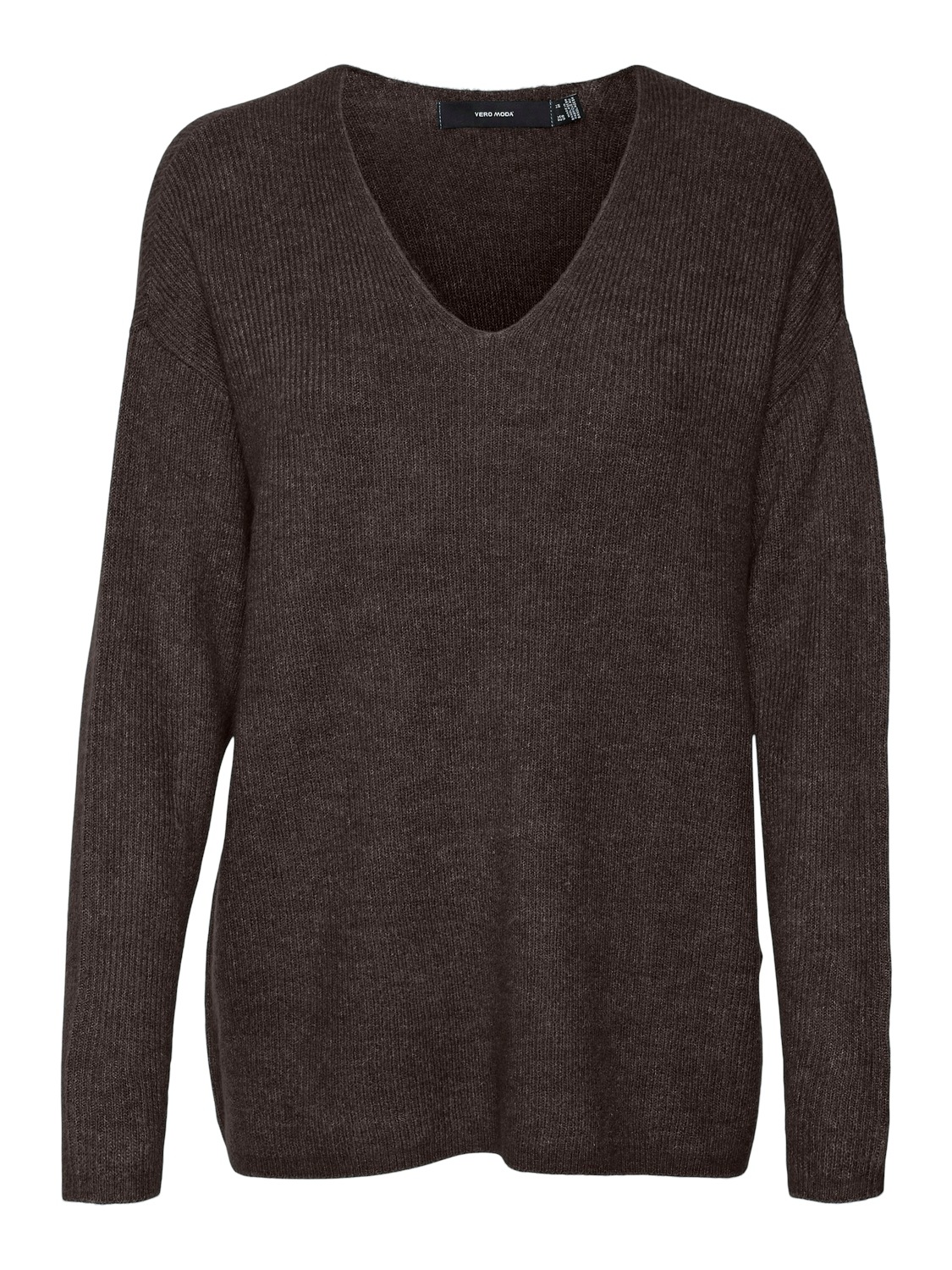 Vero Moda V-Ausschnitt-Pullover "VMCREWLEFILE LS V-NECK BLOUSE NOOS"