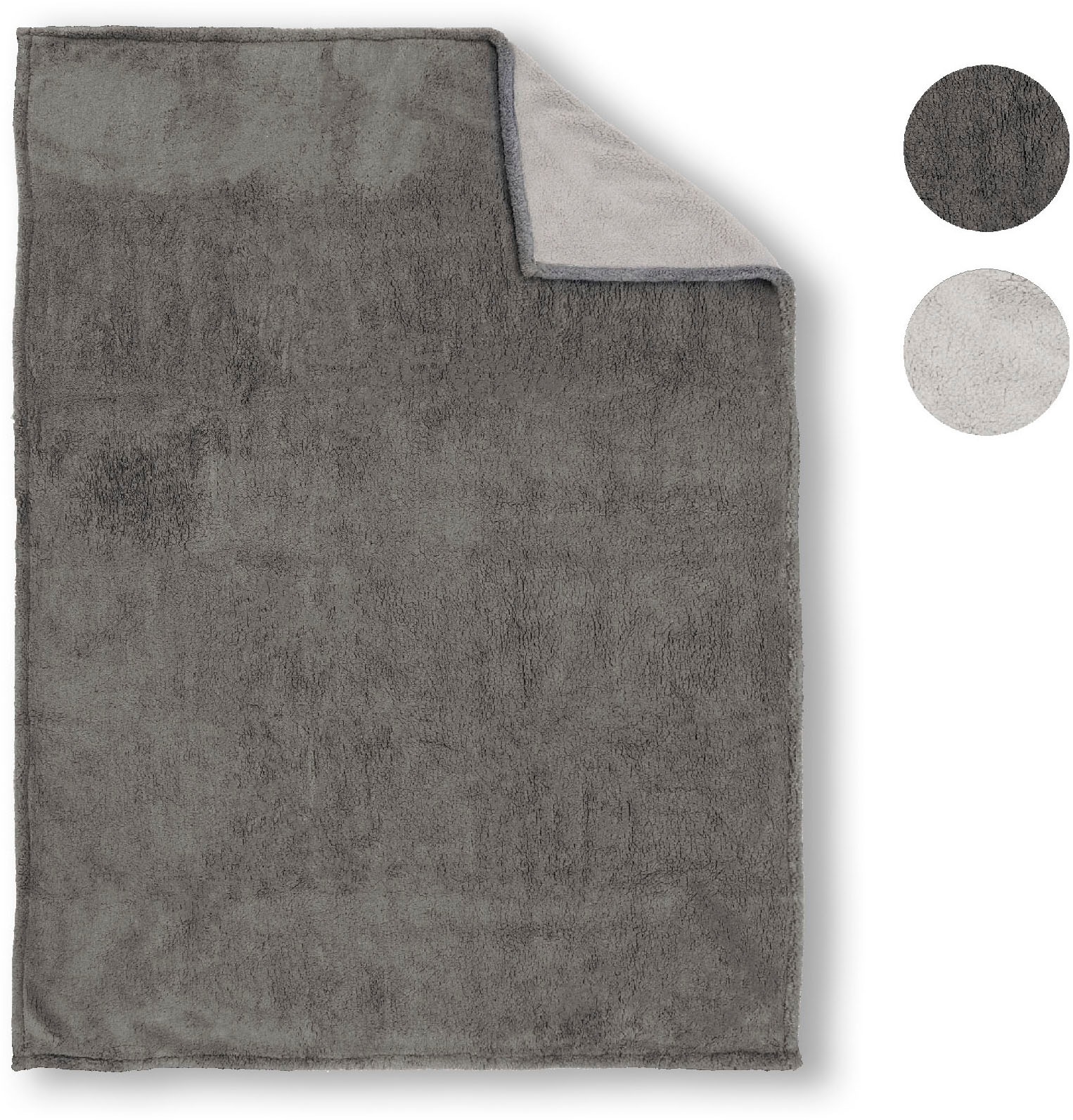 Biberna Tagesdecke »Tagesdecke Sherpa«, Kuscheldecke, superweiche + warme Sherpa Wende-Decke