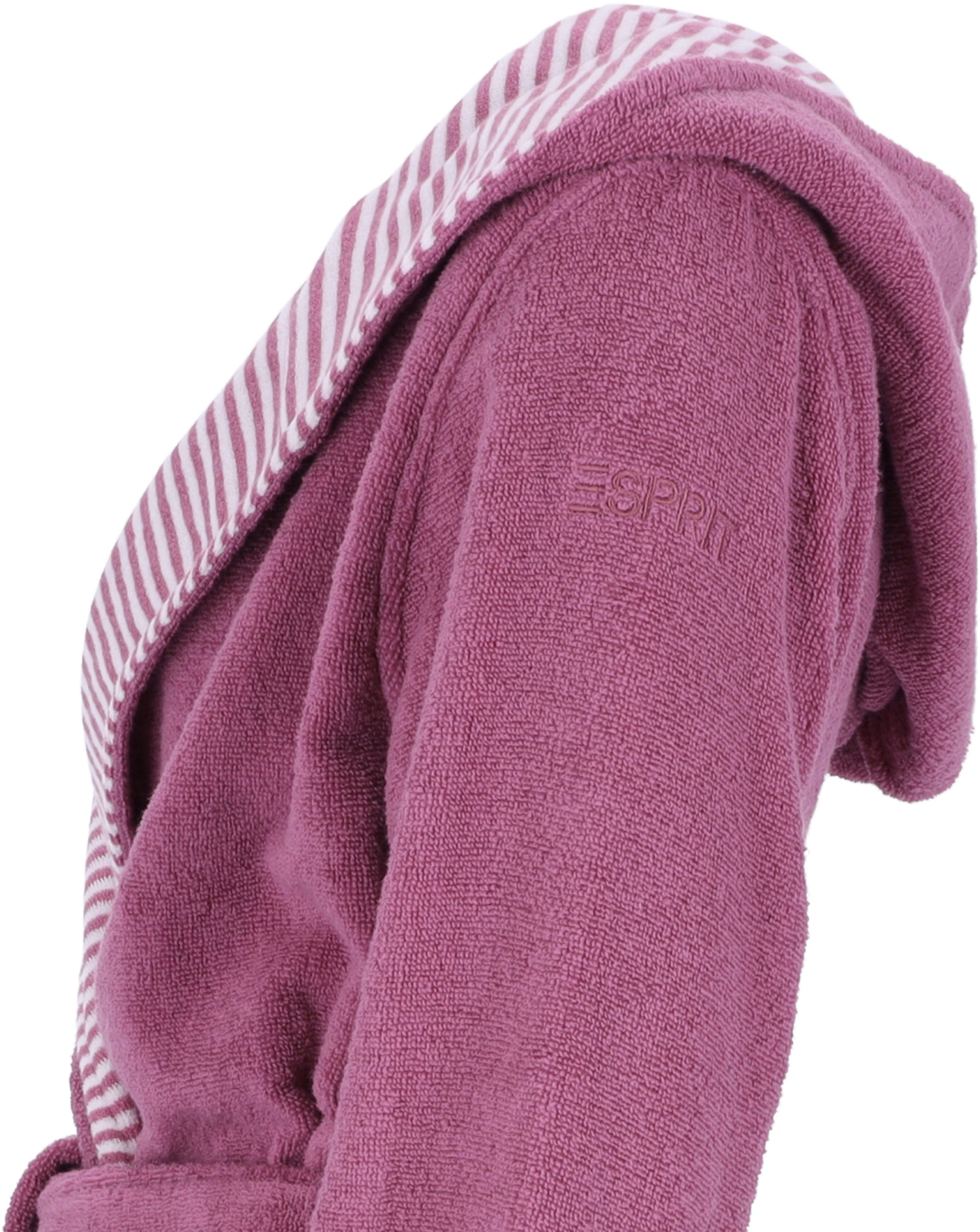Thumbnail - Esprit Damenbademantel "Day, ideal für Sauna & Spa, Hotelbademantel, Morgenmantel", 1 Stk. mit Kapuze, gestreiften Akzen...