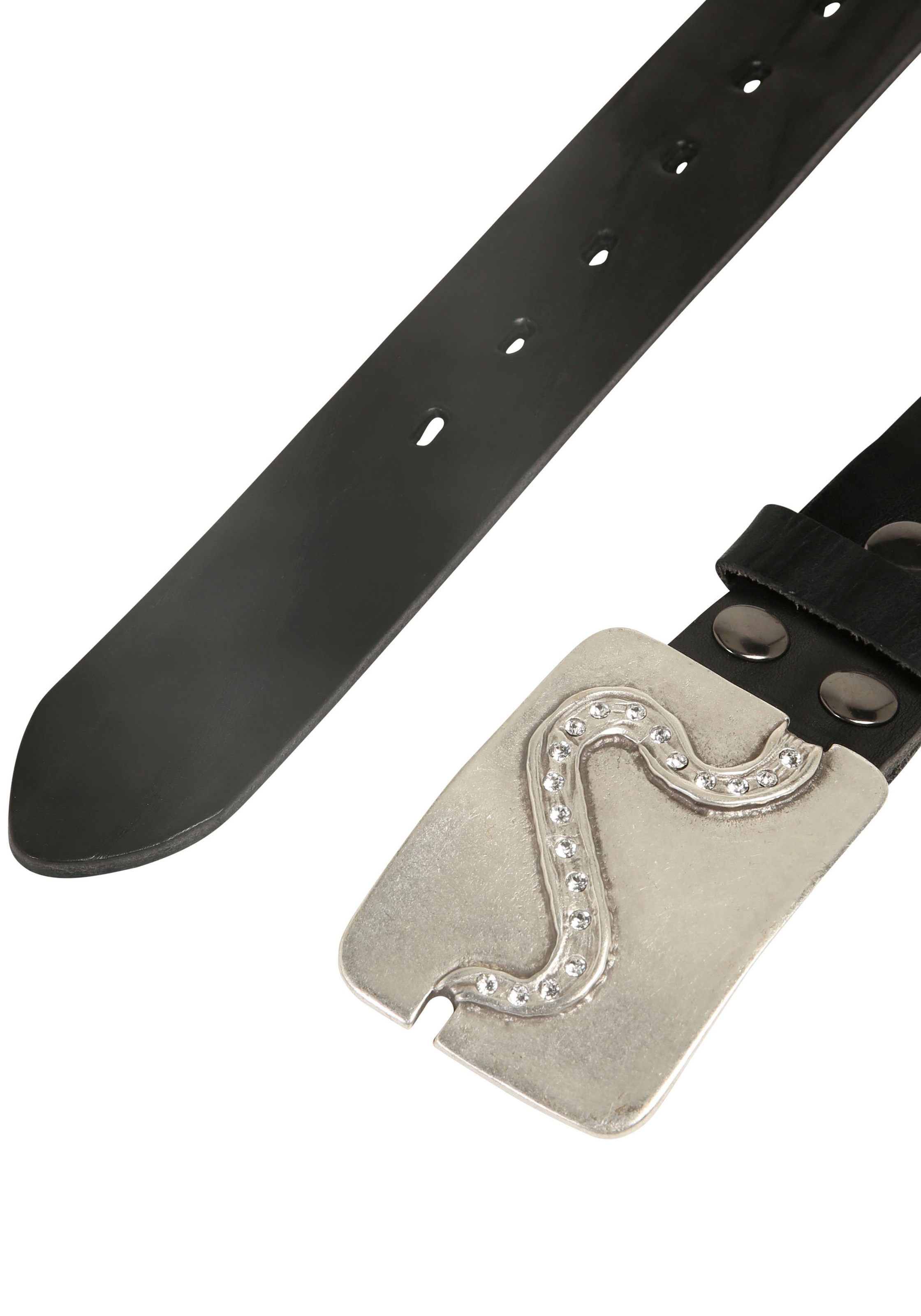 Rettungsring Gürtel Ledergürtel mit austauschbarer Schließe "Pfad Swarovski günstig online kaufen