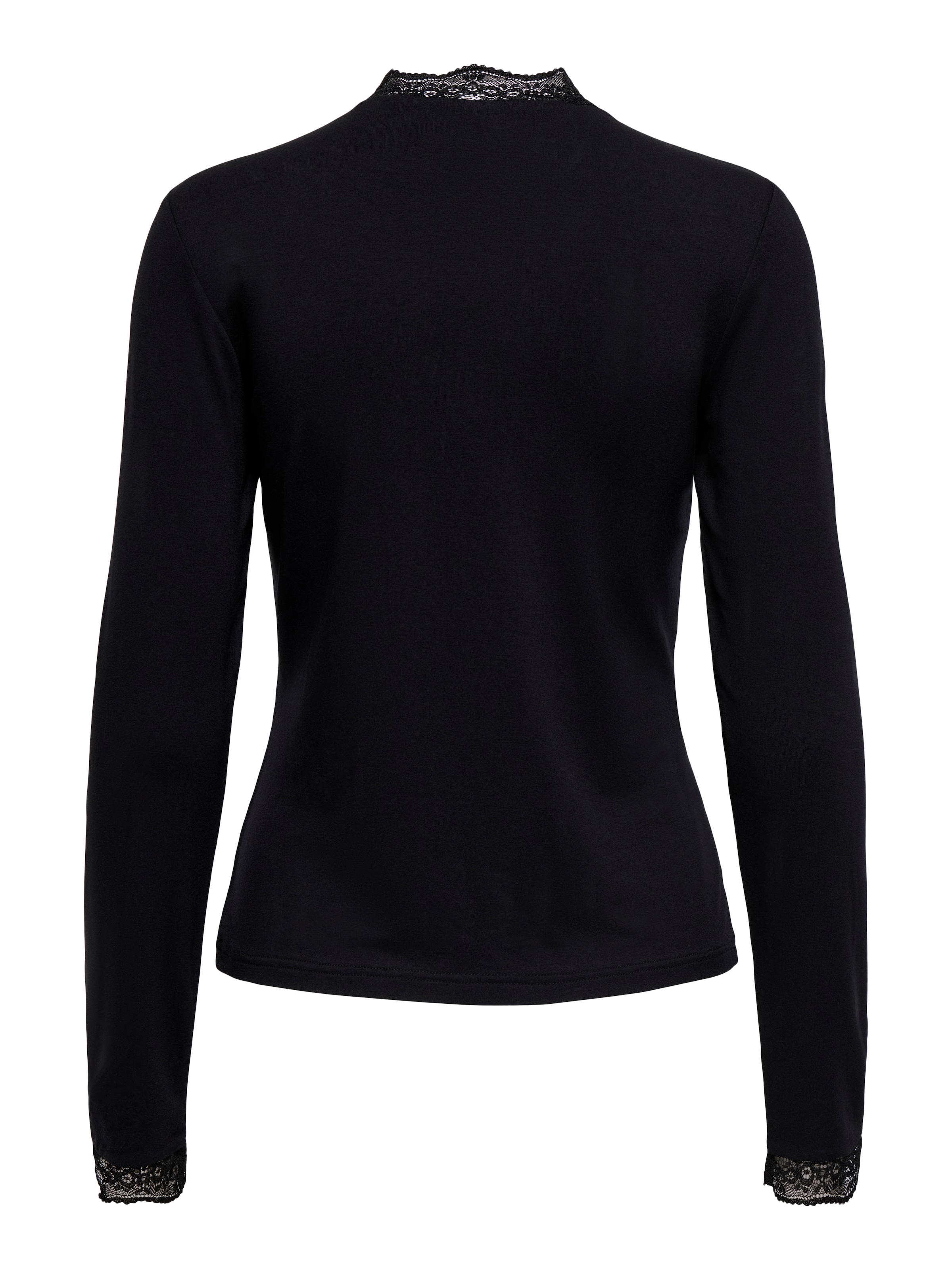 ONLY Langarmshirt »ONLLIV L/S TOP WITH LACE DETAILS CS JRS« Viskosemischung, regular fit