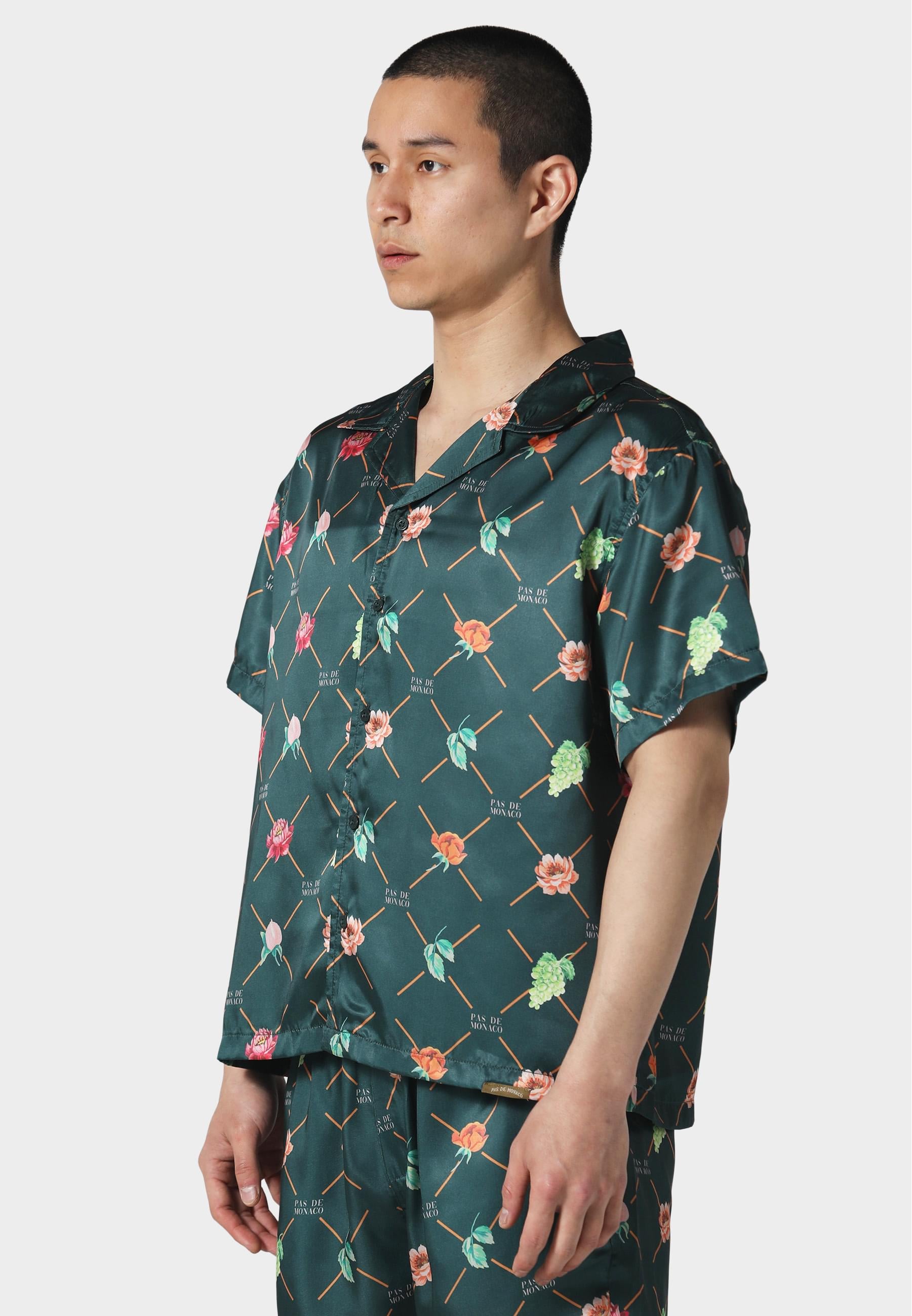 Pas De Monaco Langarmhemd »Pas De Monaco FRUIT MONOGRAM CUBAN SHIRT«, (1 tlg.)