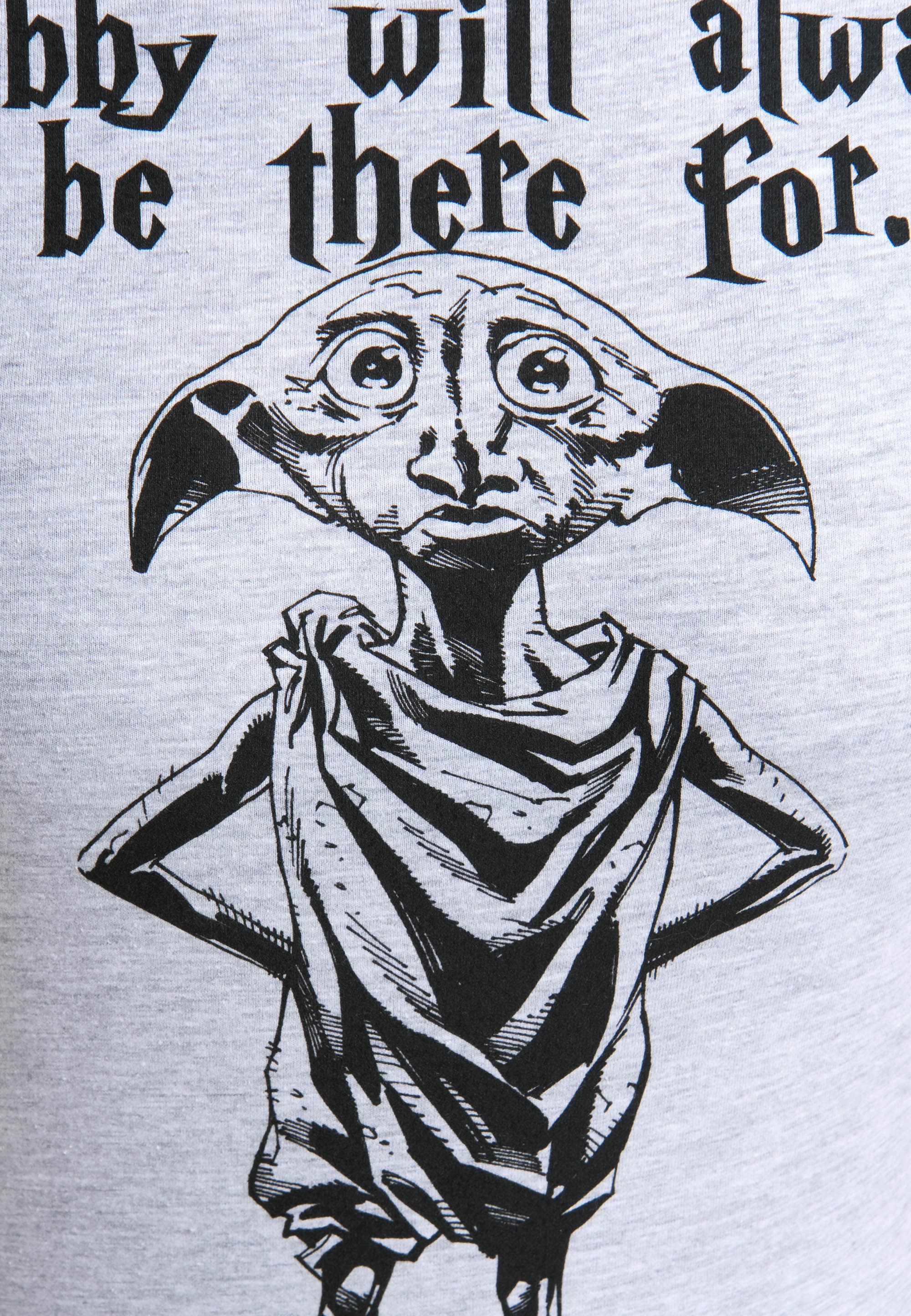 LOGOSHIRT T-Shirt »Dobby Will Always Be There For«, mit niedlichem Frontdruck