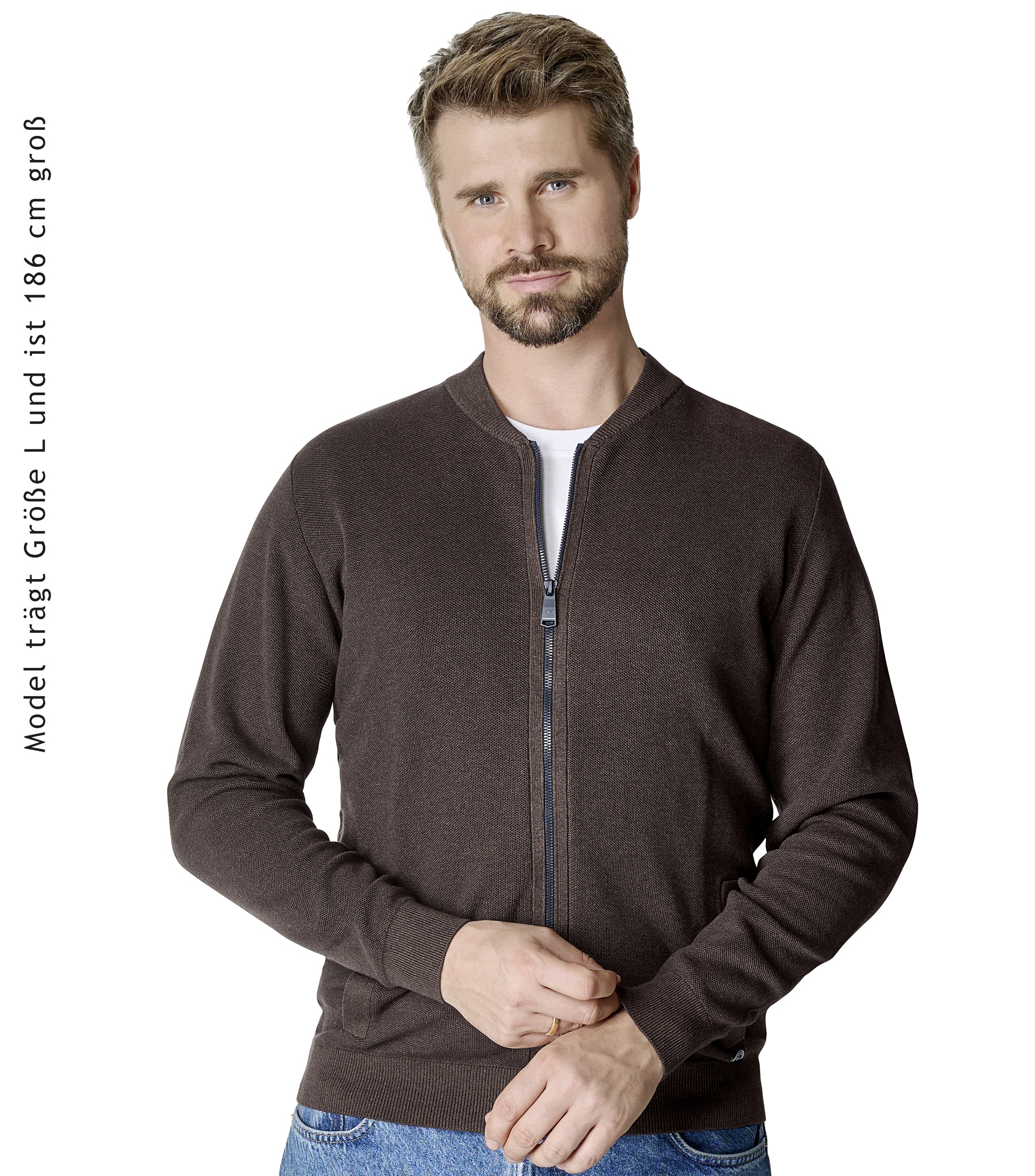 CASAMODA Strickjacke "CASAMODA Strickjacke uni" günstig online kaufen