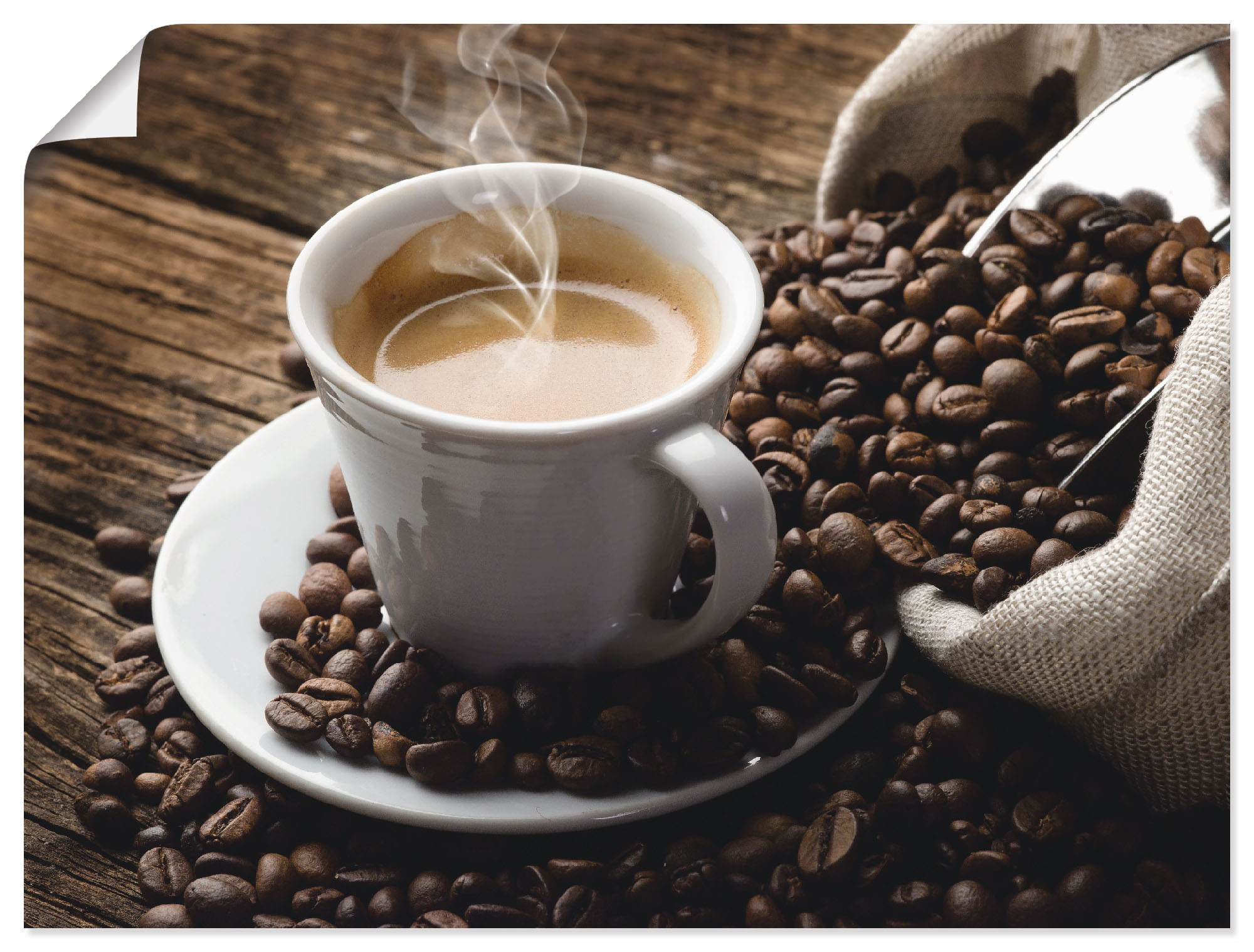 Artland Wandbild »Sack Kaffeebohnen mit Presse«, Getränke, (1 St.), als  Alubild, Leinwandbild, Wandaufkleber oder Poster in versch. Größen kaufen |  BAUR