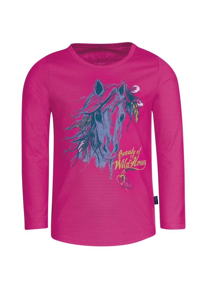 Trigema T-Shirt »TRIGEMA Langarmshirt mit niedlichem Pferde-Motiv«, (1 tlg.)
