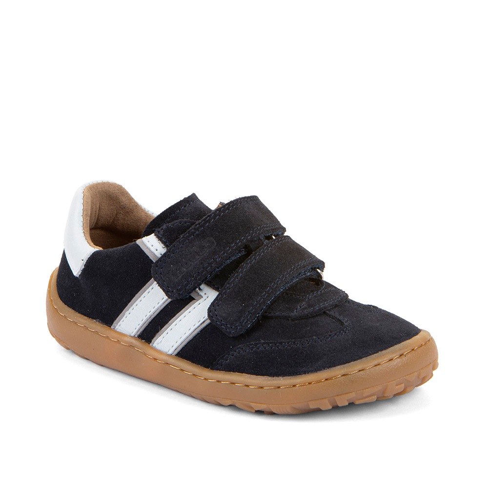 FRODDO Jungen Barfußschuh "Barefoot F-Motion", Gr. 28dunkelblau, Textil, Veloursleder, Schuhe, Freizeitschuh, Sneaker mit Klettverschluss
