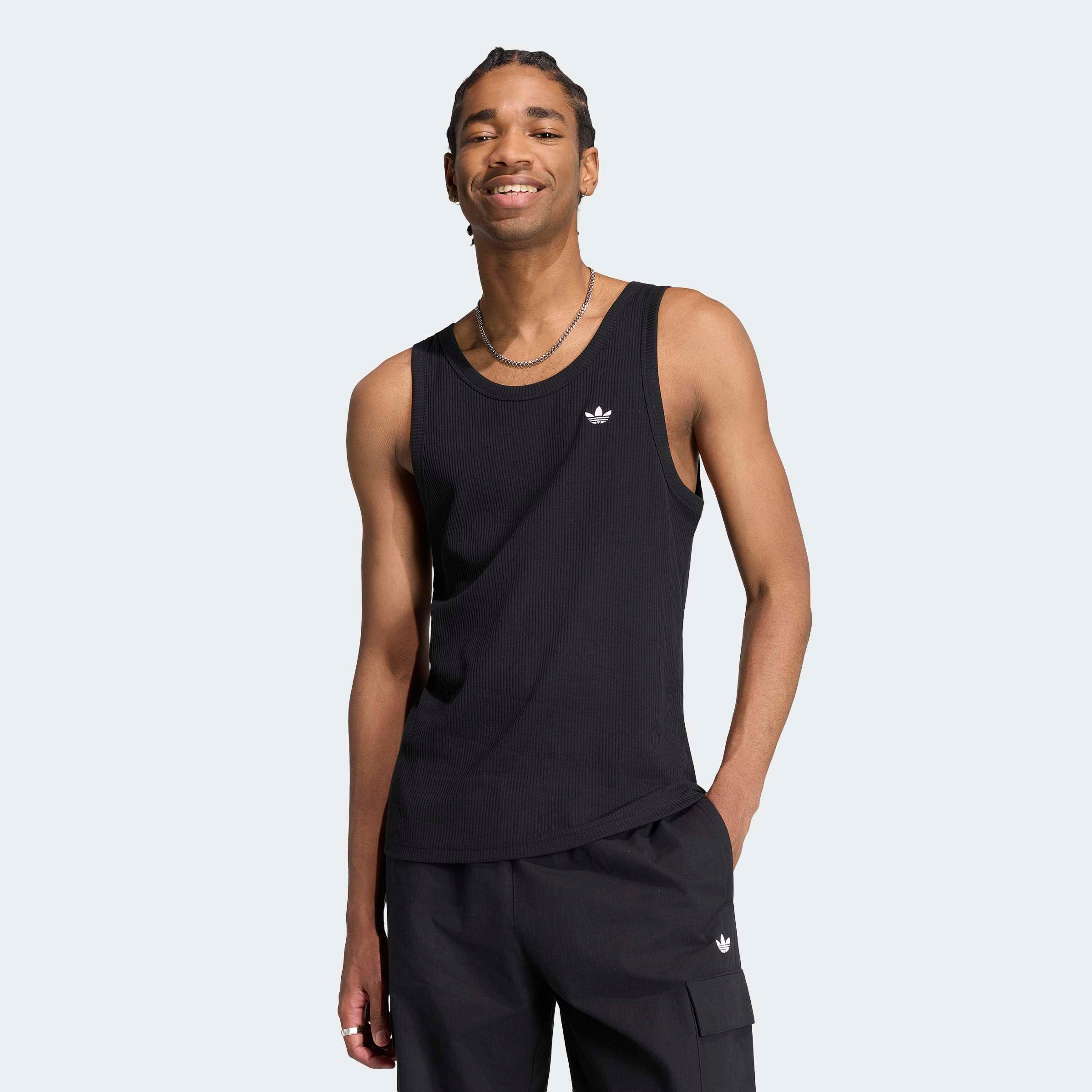 adidas Originals Tanktop "TREFOIL ESSENTIALS" mit Rundhalsausschnitt, ohne Verschluss, aus Baumwolle