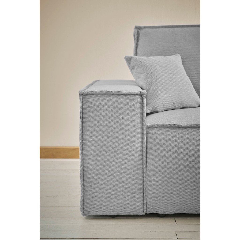 andas 3-Sitzer »FINNLEY Schlafsofa 257 cm (200/136cm) mit Bettkasten«