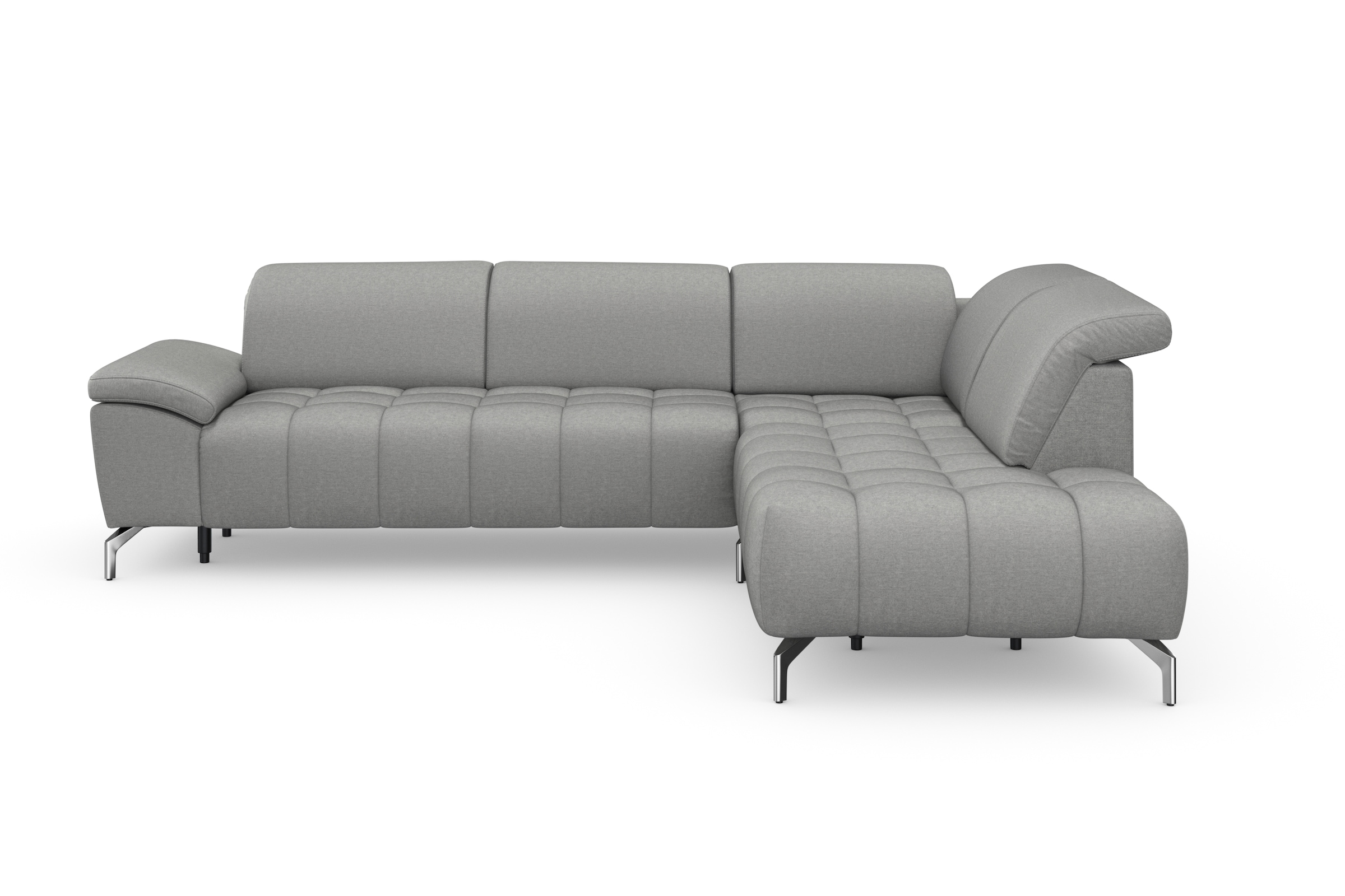 sit&more Ecksofa "Cool L-Form" wahlweise mit Kopfteilverstellung und Vorziehsitz, motorisch