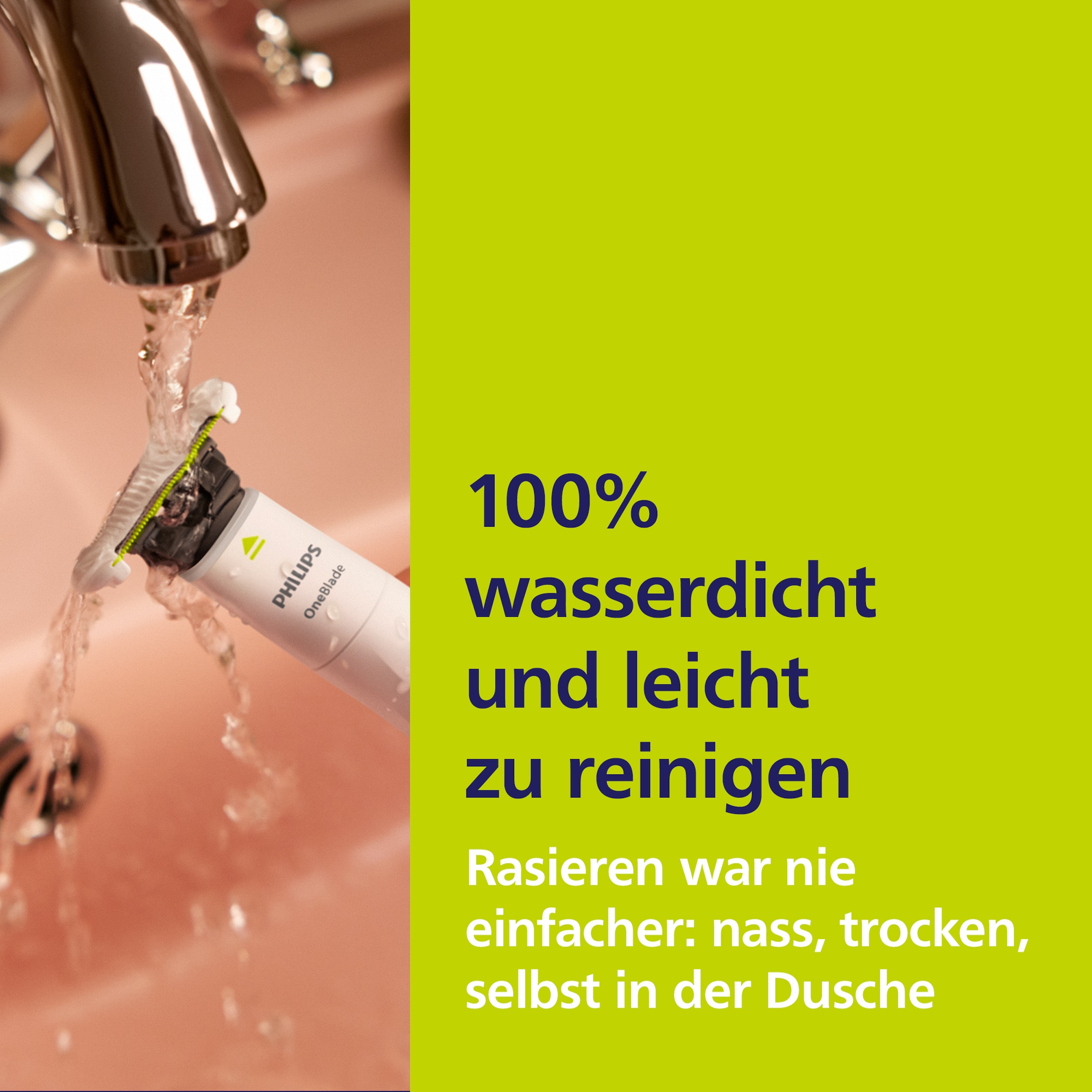 Philips Elektrorasierer »OneBlade Intimate QP1930/30« 1 Stk. Aufsätze mit Konturenfolgetechnologie, nass und trocken verwendbar