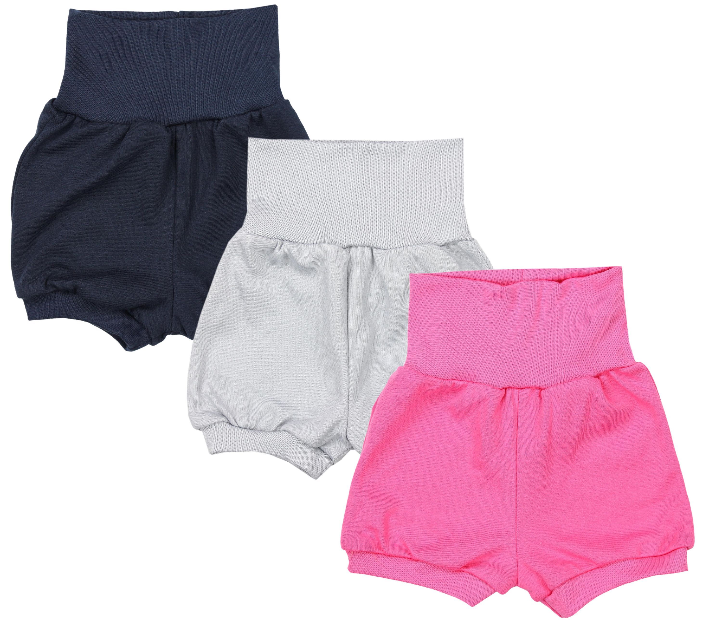 TupTam Pumphose "Pumphose Baby Mädchen Kurze Pumphose 3er Pack"