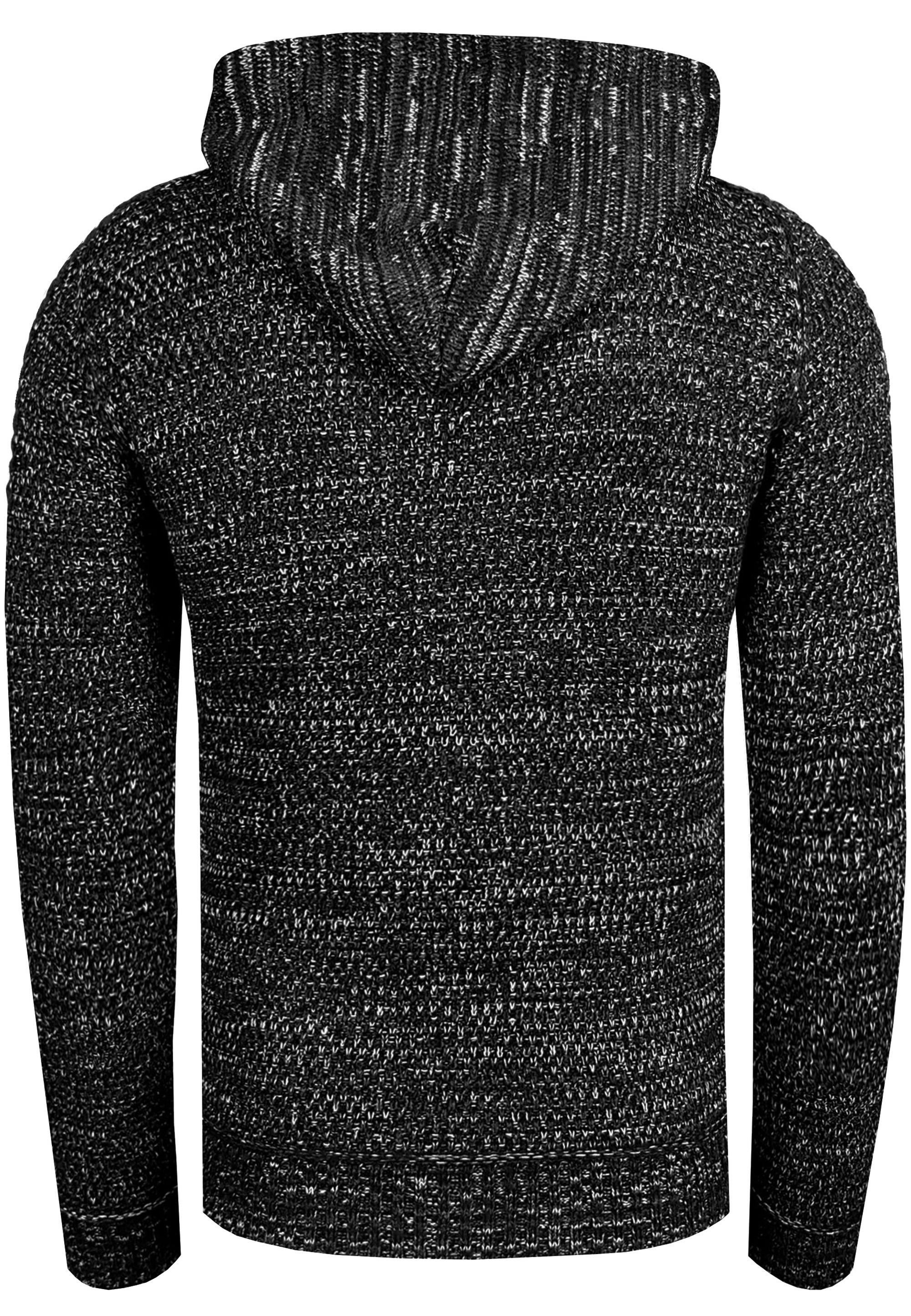 Rusty Neal Kapuzensweatshirt »Knitwear«, mit praktischem Reißverschluss