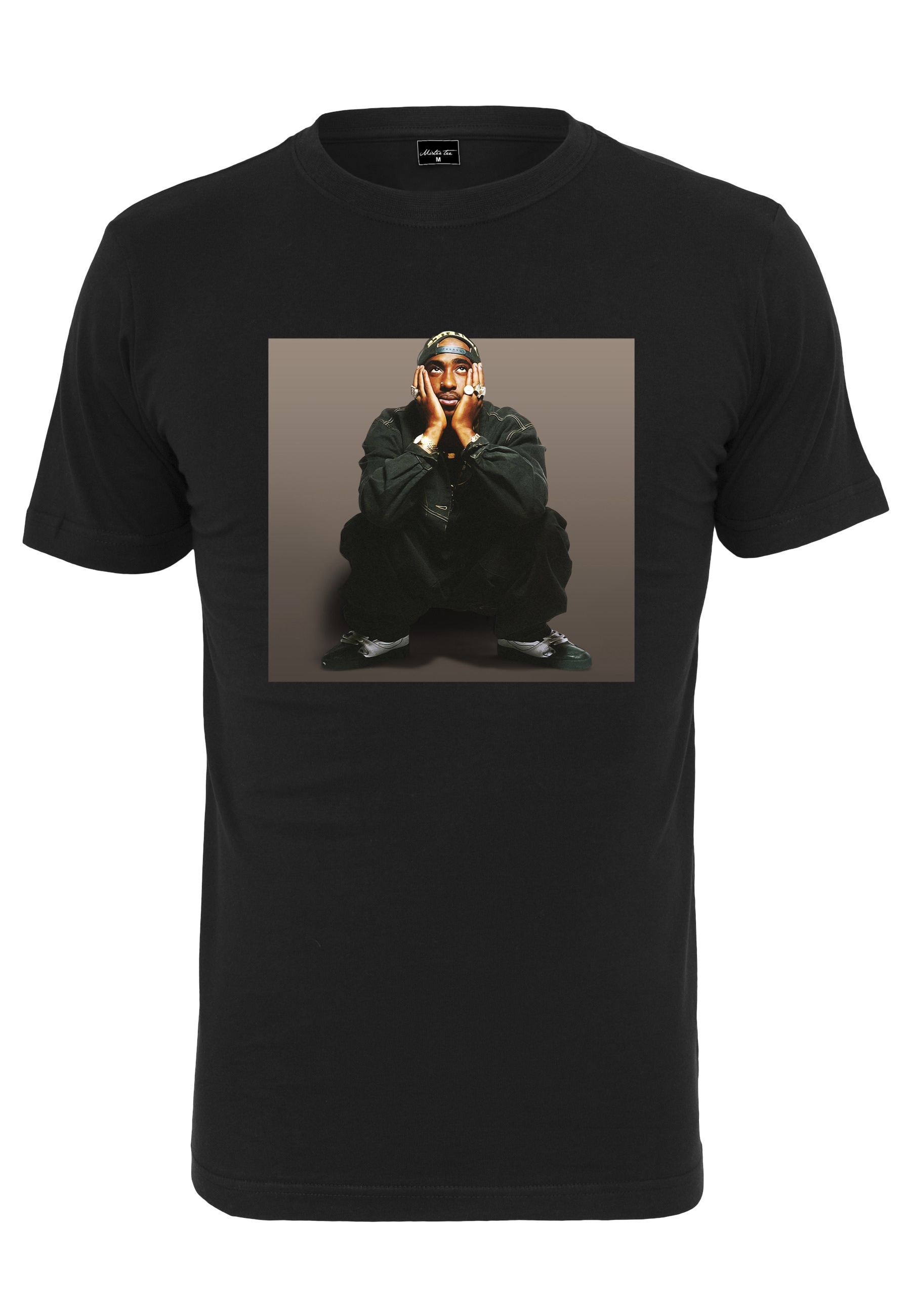 Merchcode T-Shirt "Merchcode Herren Tupac Sitting Pose Tee" 1 Stk.