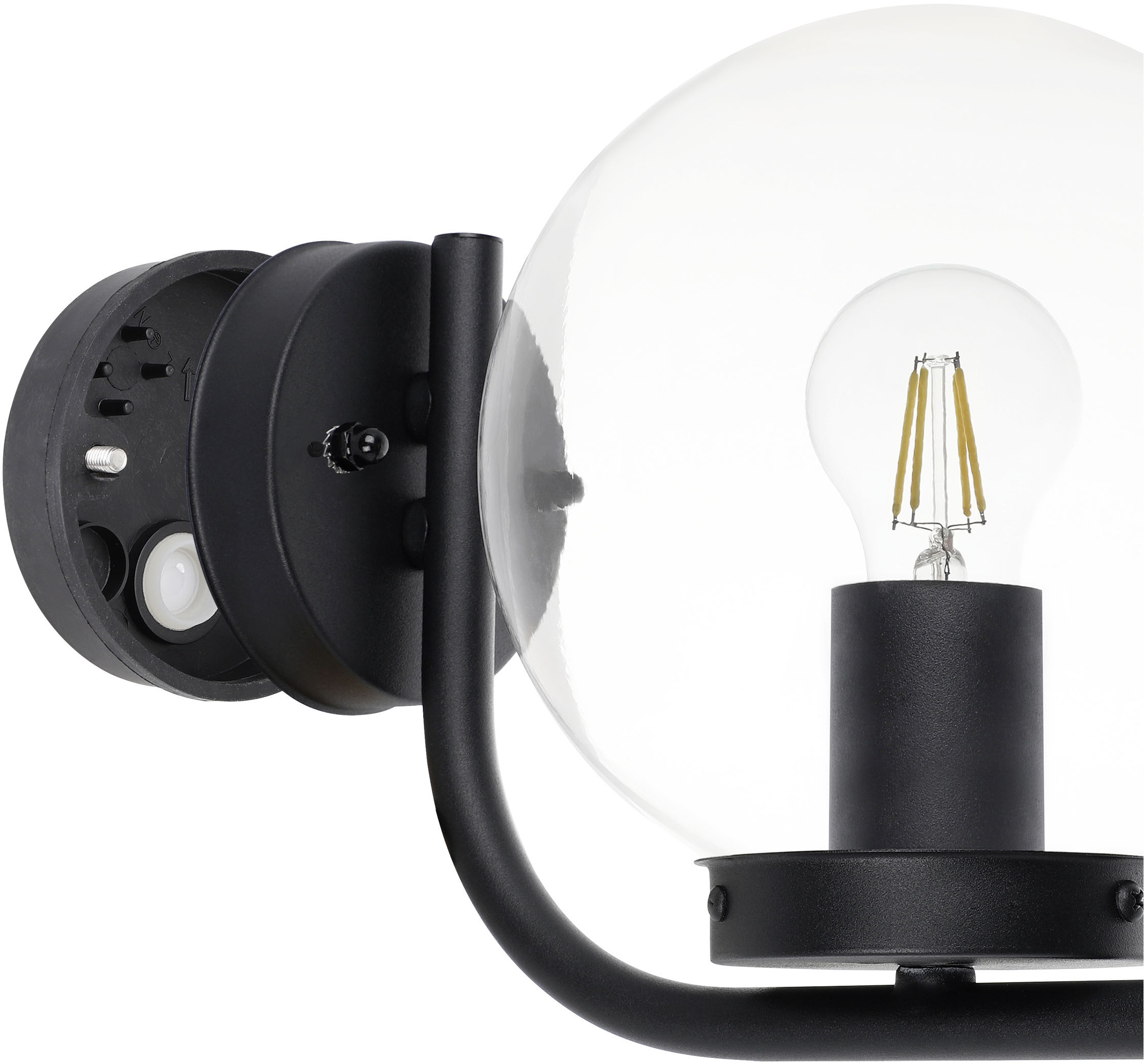 EGLO Wandleuchte »TAVERNA Wandlampe - Stahl verzinkt - E27 - 1X28W - IP44« E27 1 Stk. Außenbeleuchtung, Außenwandleuchte, Terrasse, L20 x H23 x AL27 cm