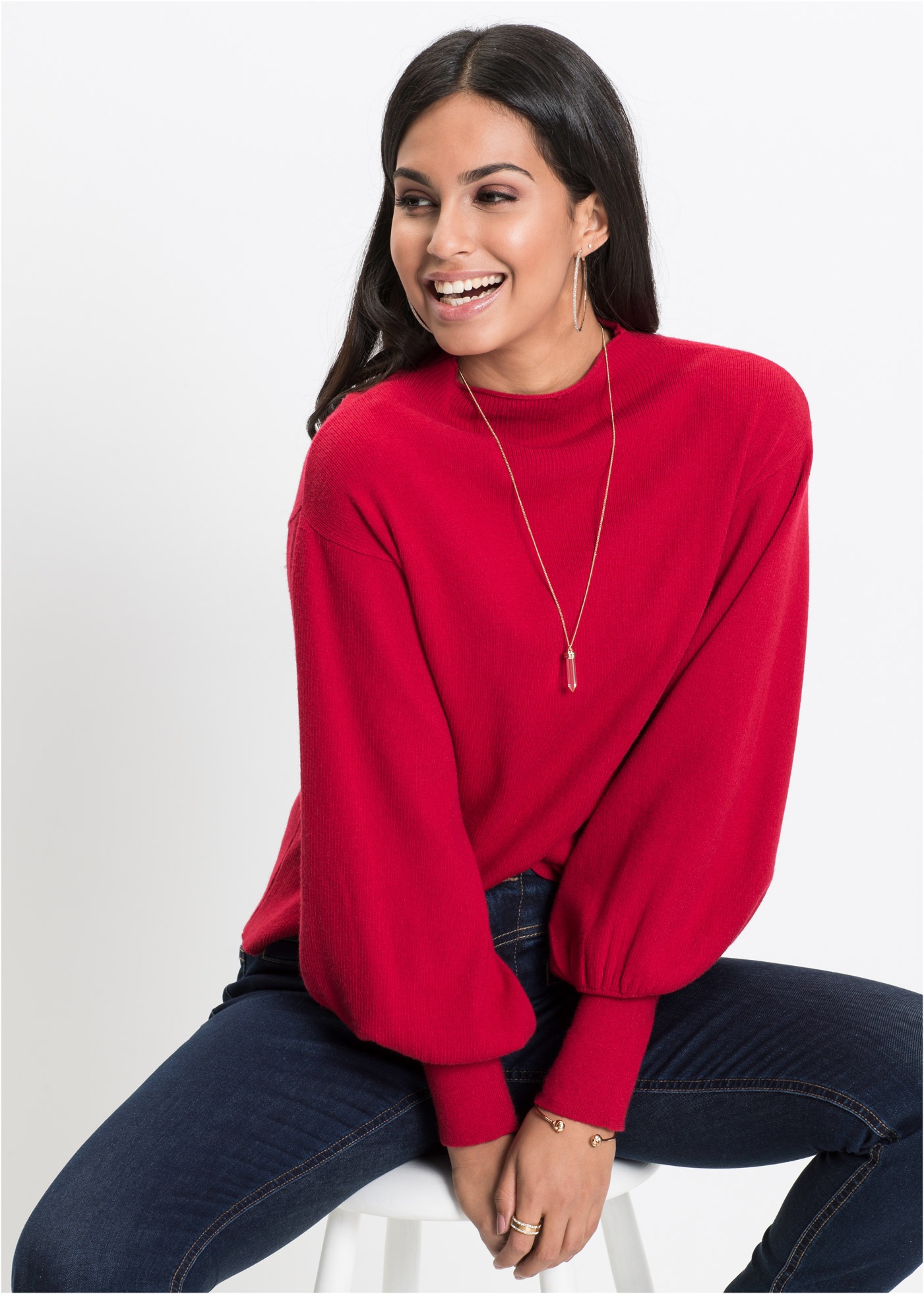 bonprix Strickpullover "Oversize-Pullover aus Viskose-Mix" Oversize-Pullove günstig online kaufen